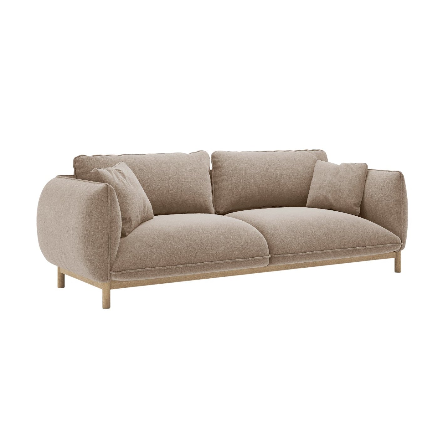 Sofa 3-Sitzer ADA sandfarbener Chenille