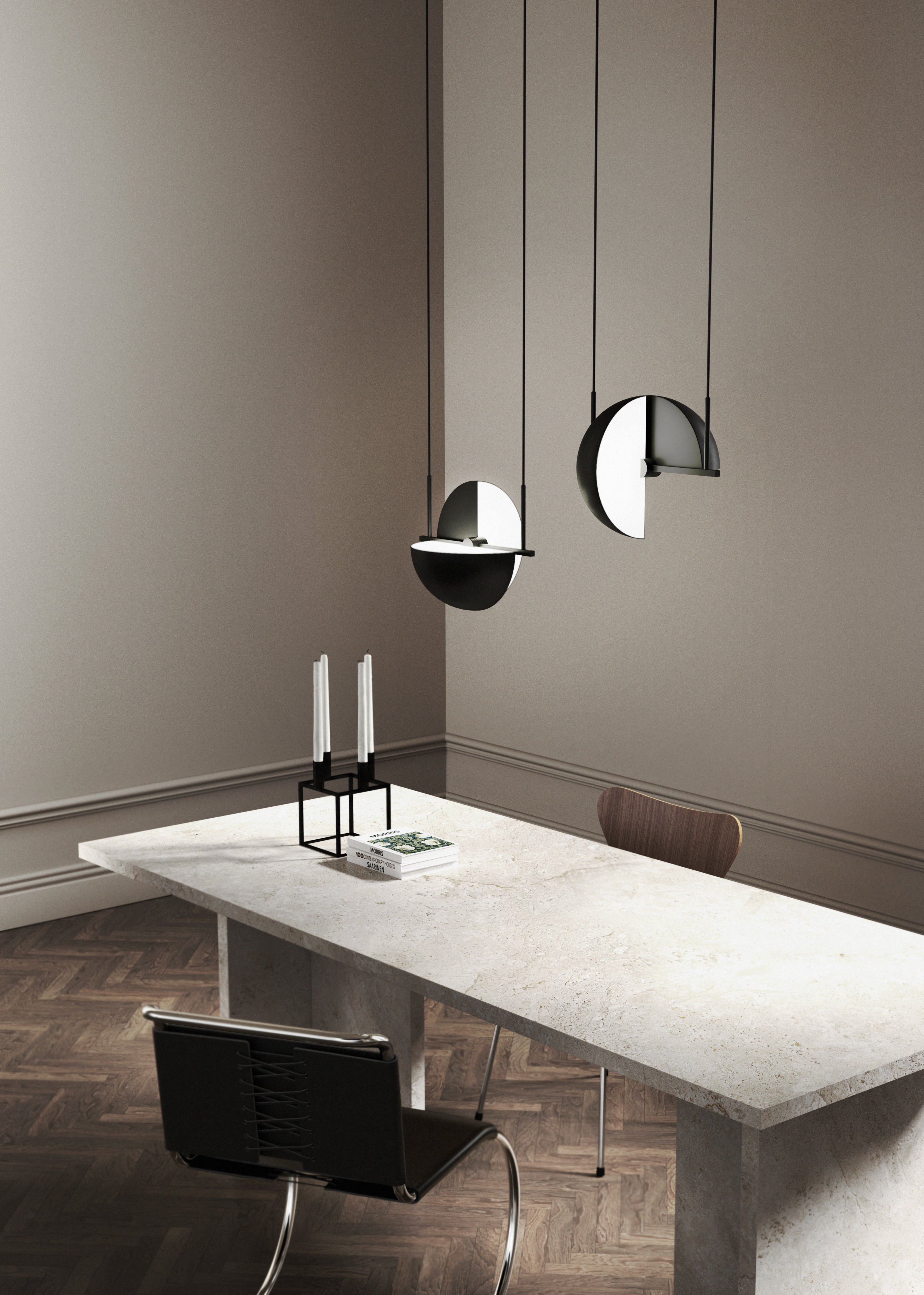 TRAPEZE black pendant lamp