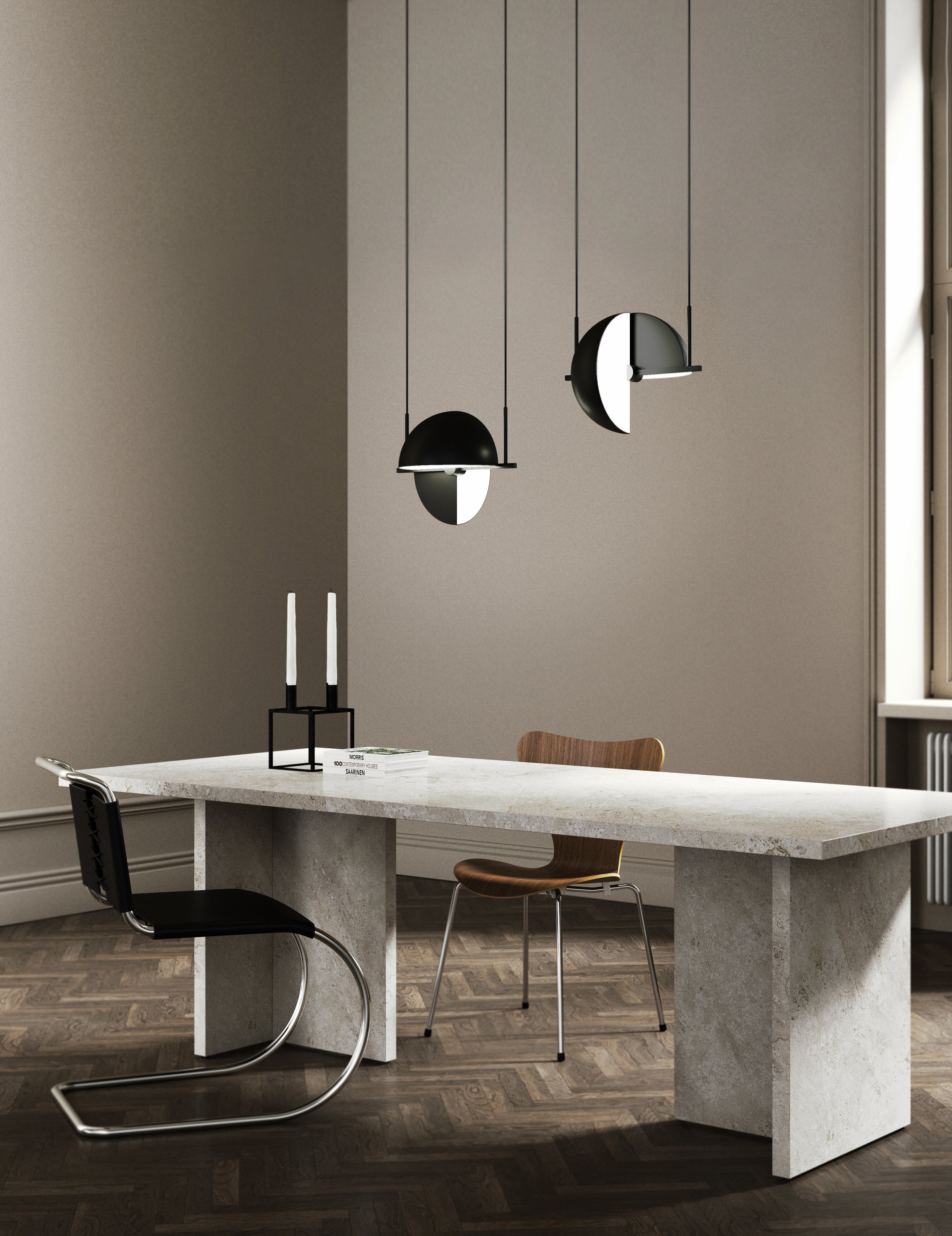 TRAPEZE black pendant lamp