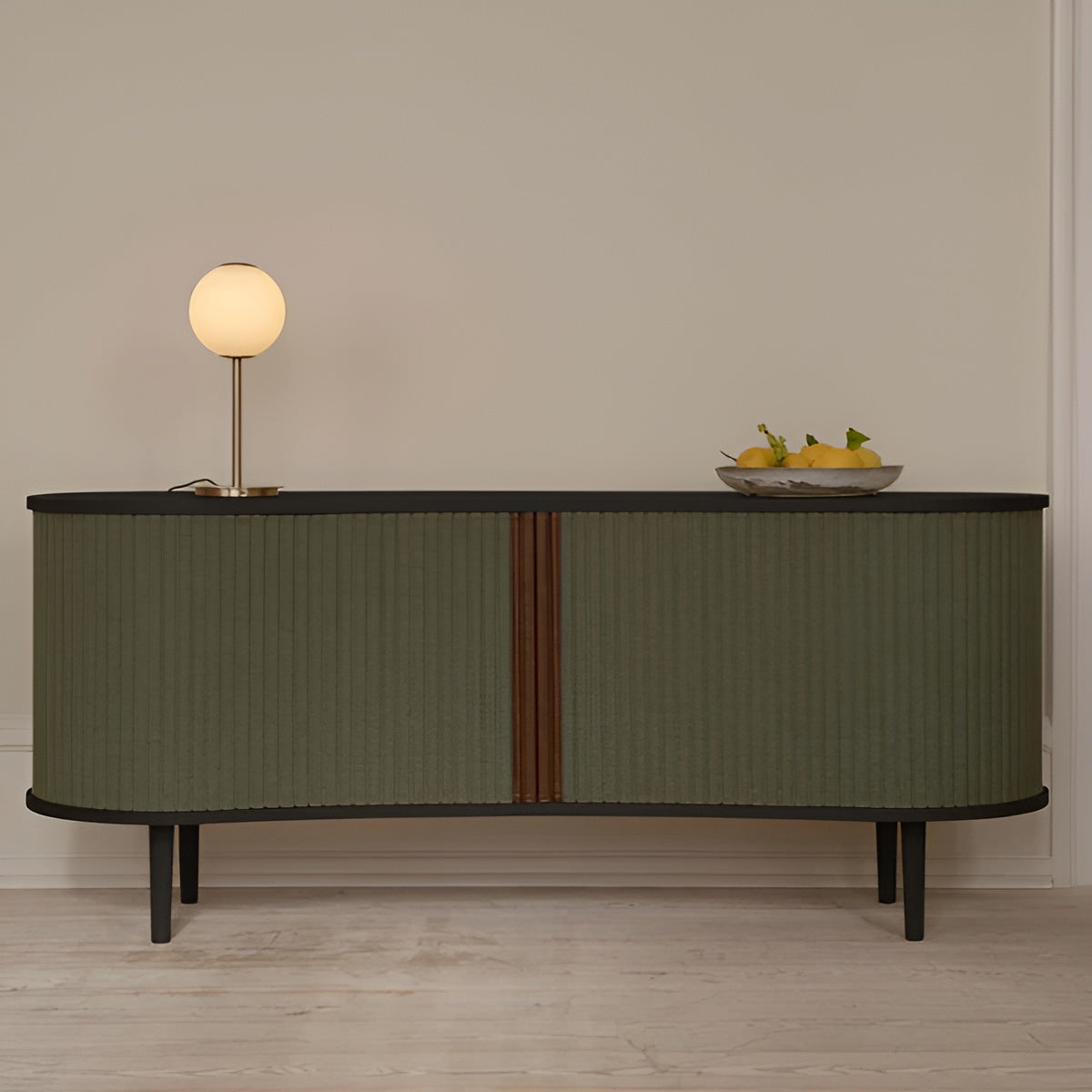 AUDACIOUS RTV Cabinet sandy with black base