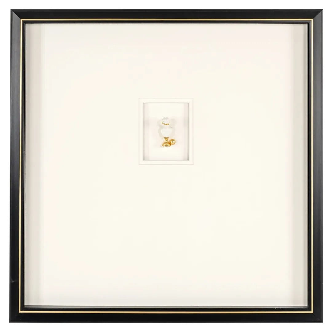 HANNA beige picture with black frame