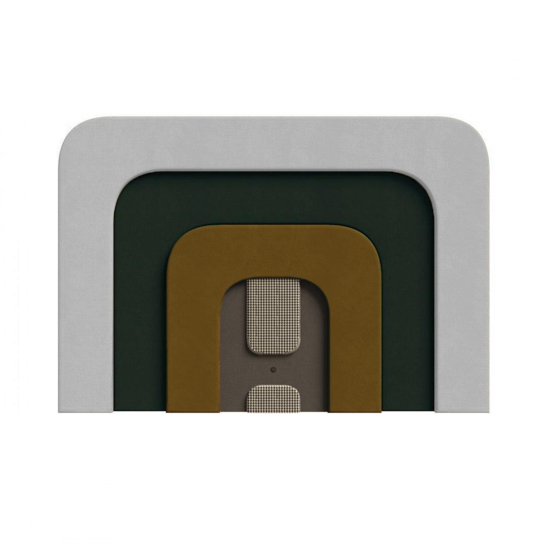 Wezgłowie PLUM 4 oliwkowy z szarym Happy Barok    Eye on Design