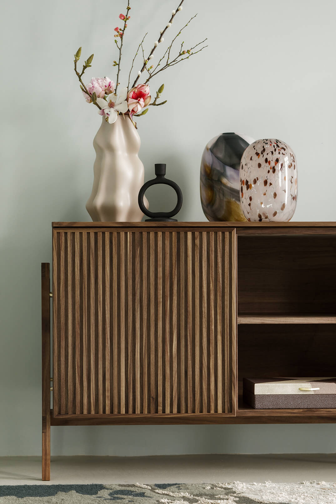 PHAB TV Cabinet Black Oak