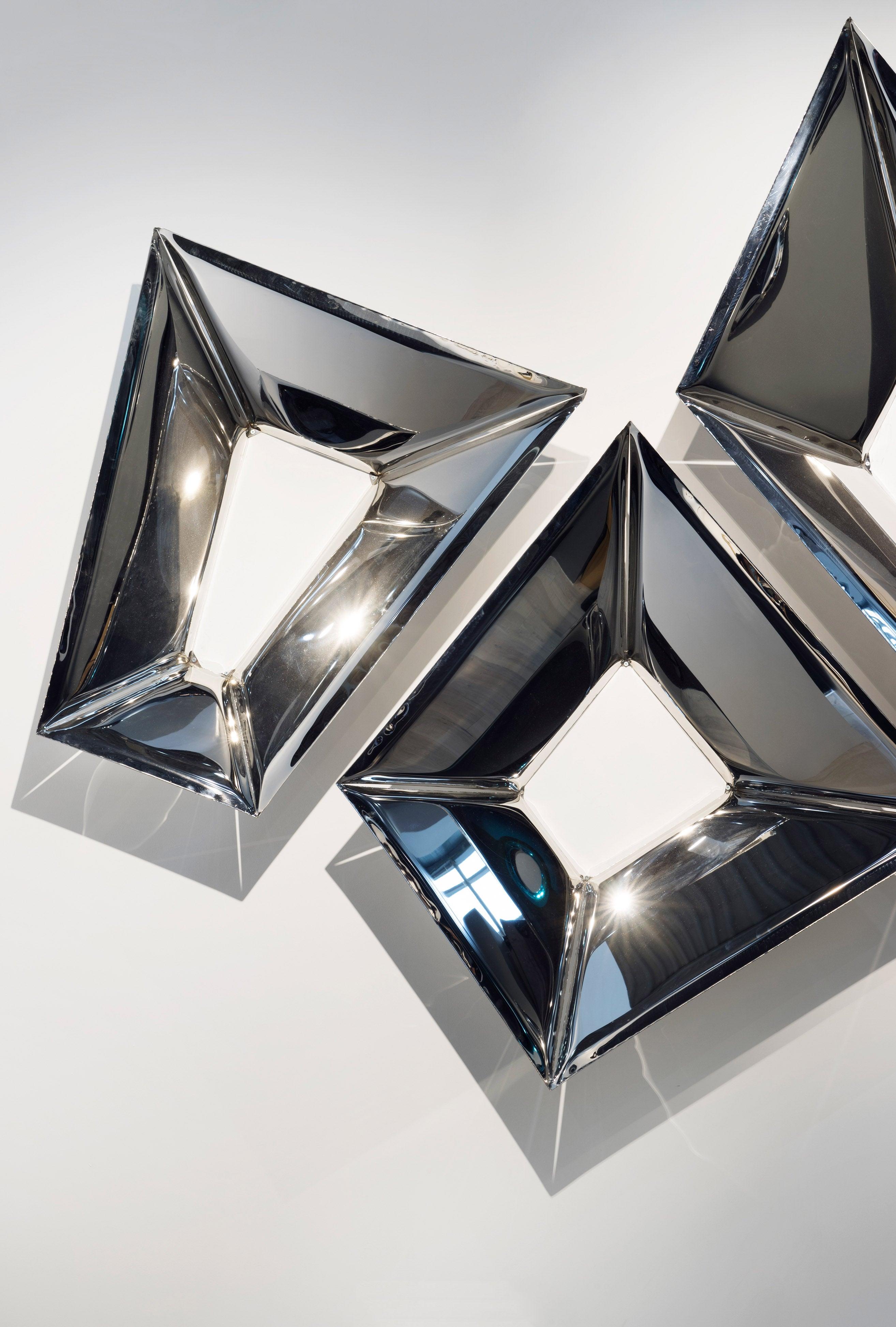 Zestaw luster CRYSTALS inox Zieta Studio    Eye on Design