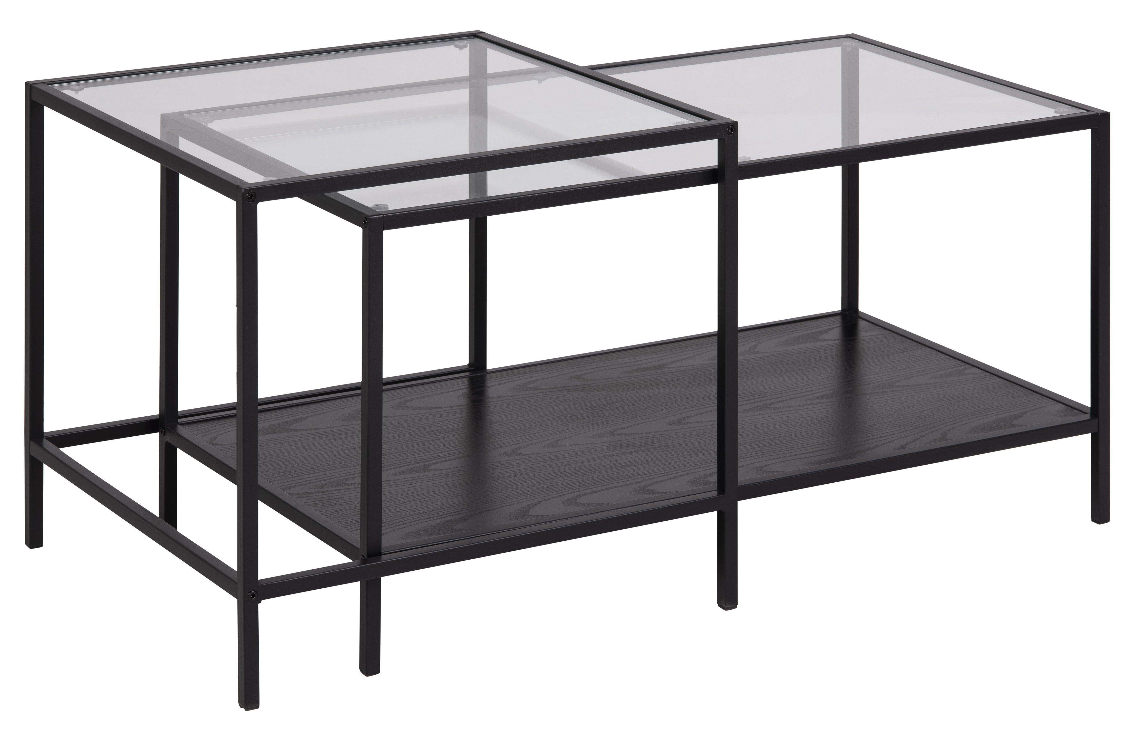 Zestaw stolików kawowych SEAFORD czarny Home Essentials    Eye on Design