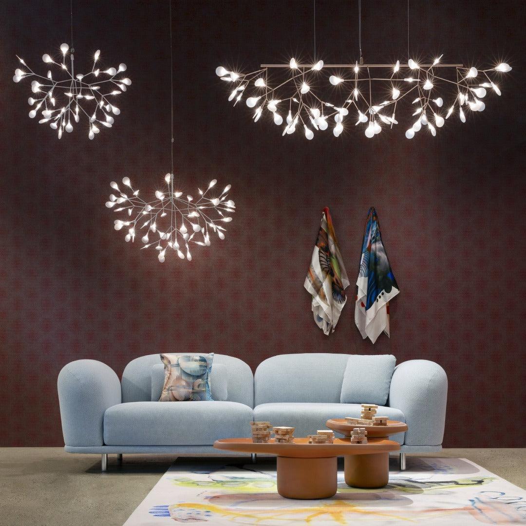 HERACLEUM III LINEAR chandelier nickel plated Moooi Eye on Design