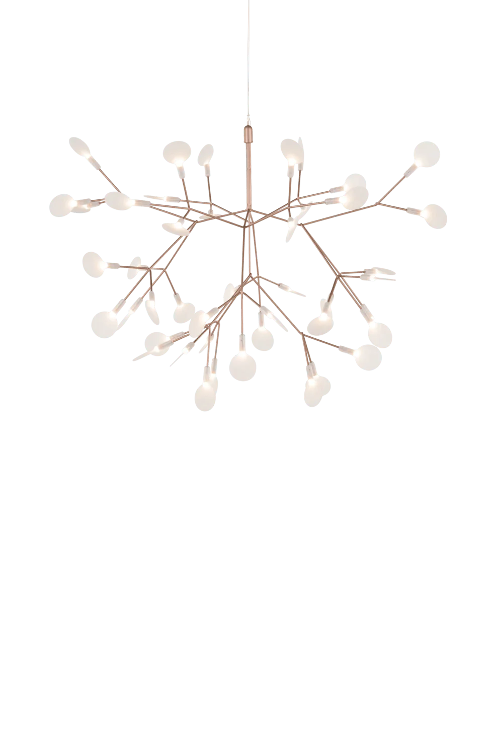 HERACLEUM III SUSPENDED copper chandelier Moooi Eye on Design