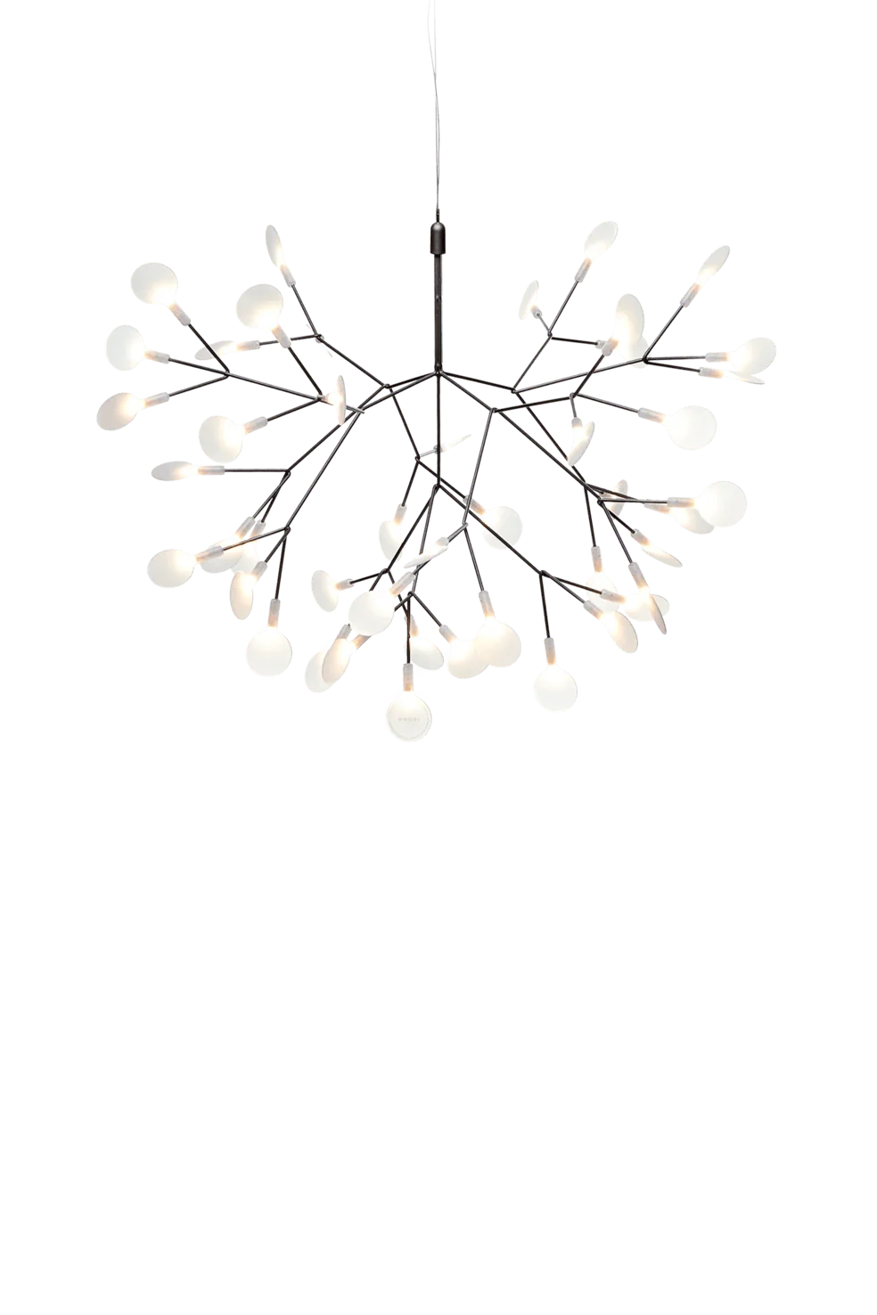 HERACLEUM III SUSPENDED nickel-plated chandelier Moooi 72 cm Eye on Design