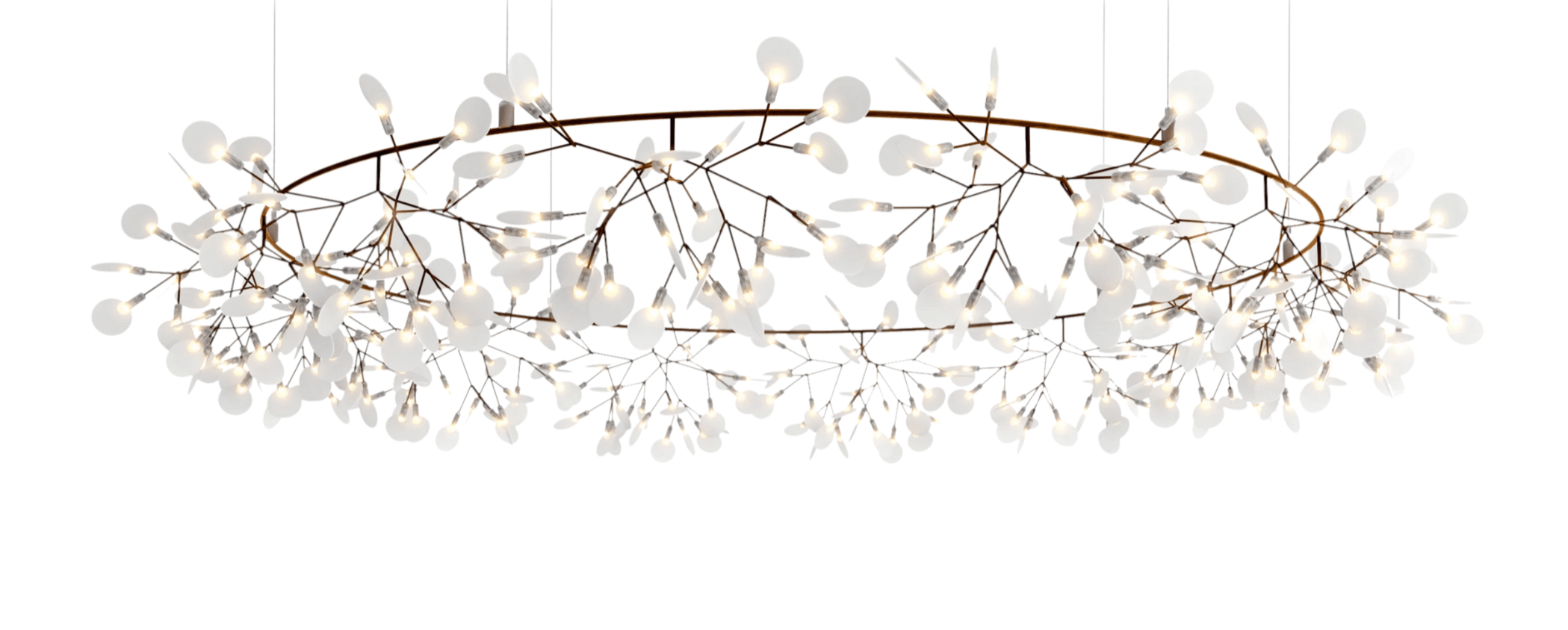 Chandelier HERACLEUM III THE BIG O copper Moooi 210 cm Eye on Design