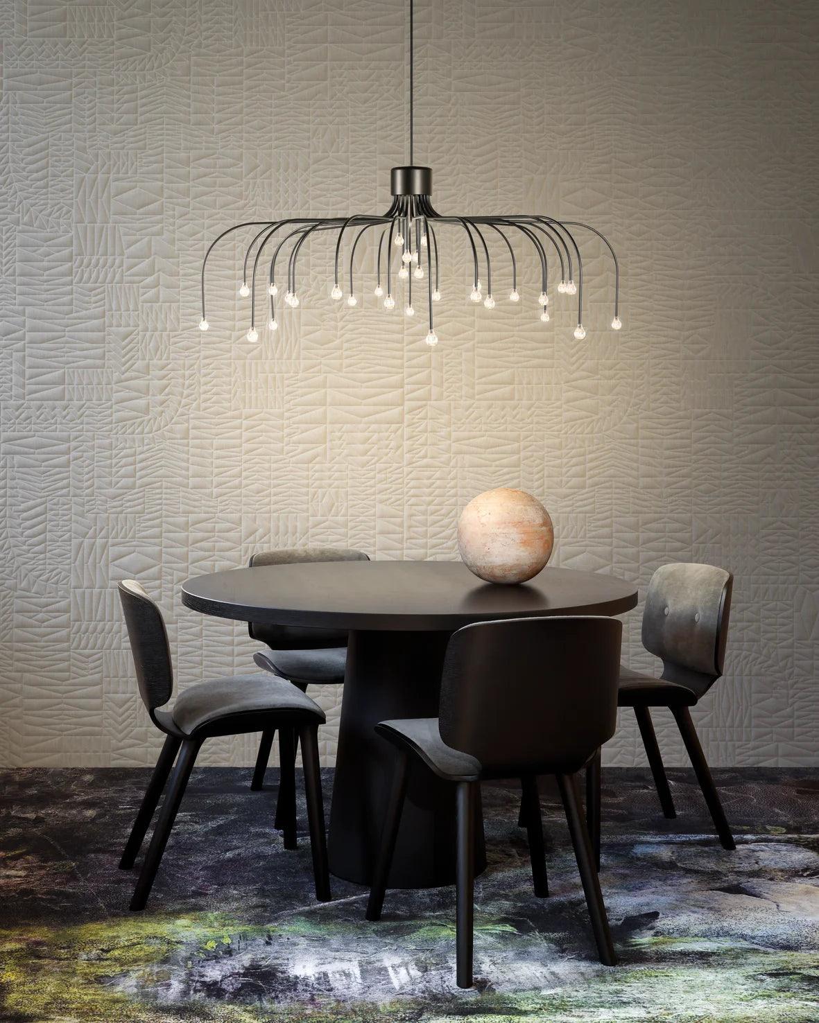 STARFALL LIGHT chandelier black Moooi Eye on Design