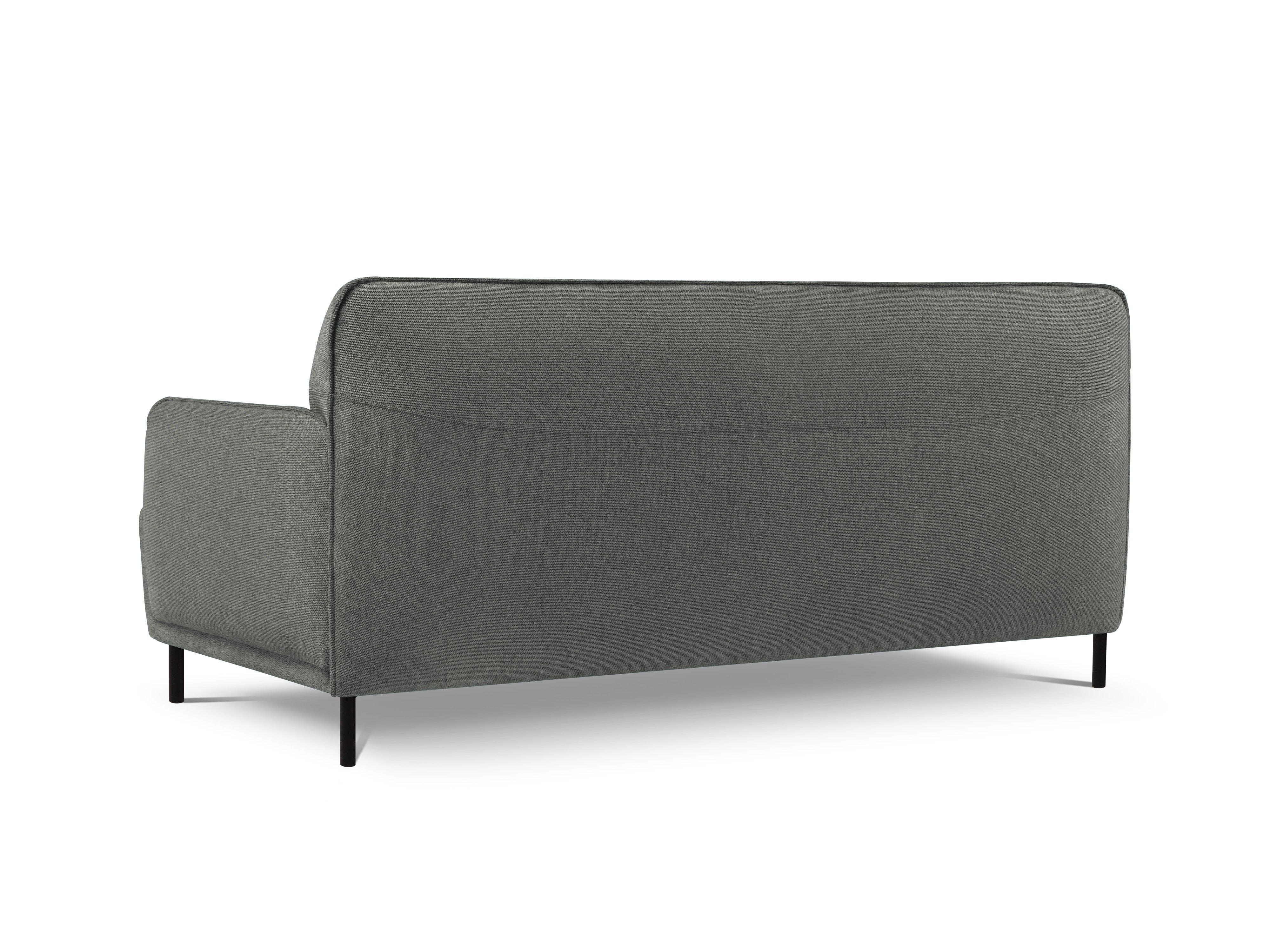 Sofa, "Neso", 2 Seats, 175x90x76
 ,Grey,Black Metal, Windsor & Co, Eye on Design