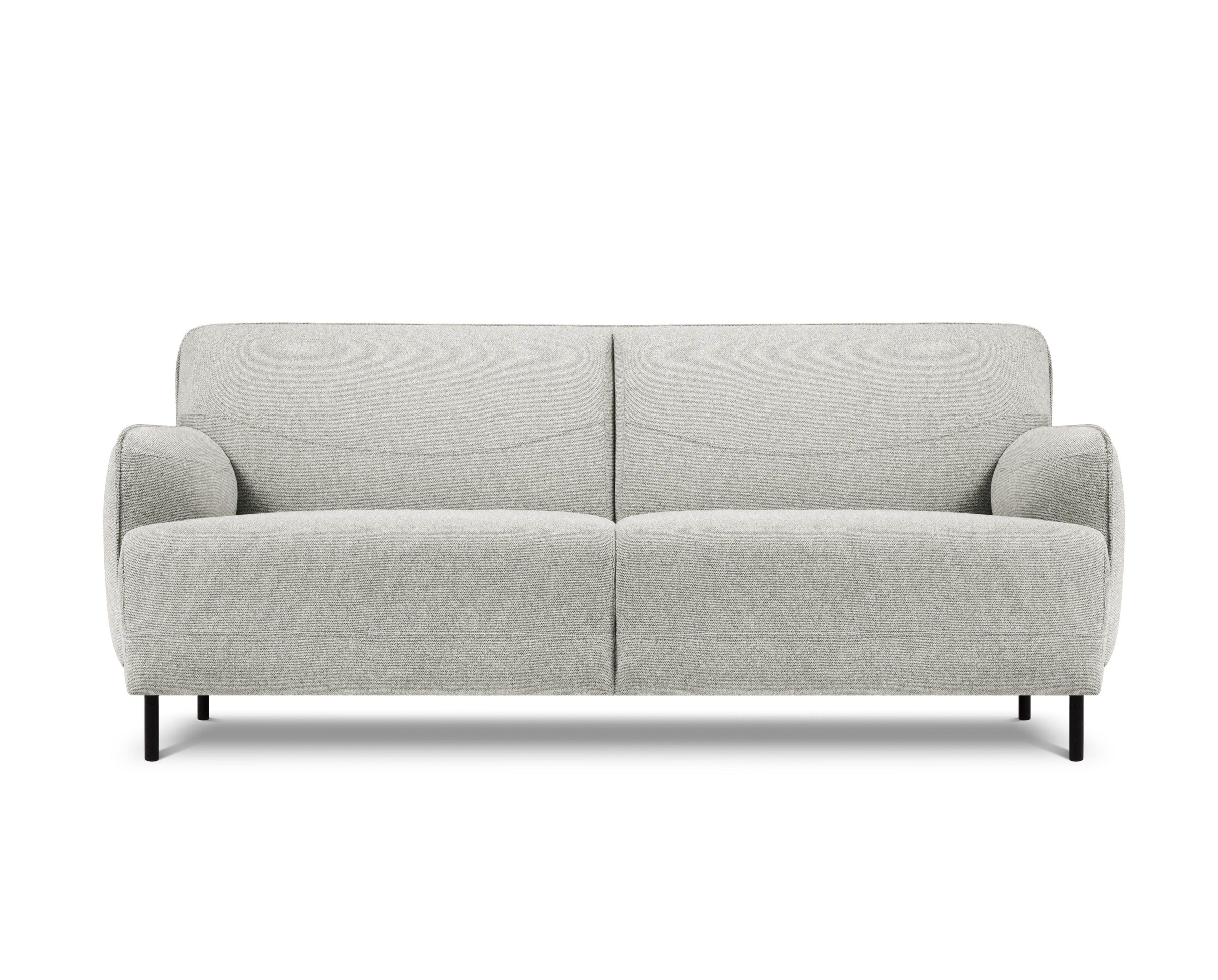 Sofa, "Neso", 2 Seats, 175x90x76
 ,Silver,Black Metal, Windsor & Co, Eye on Design