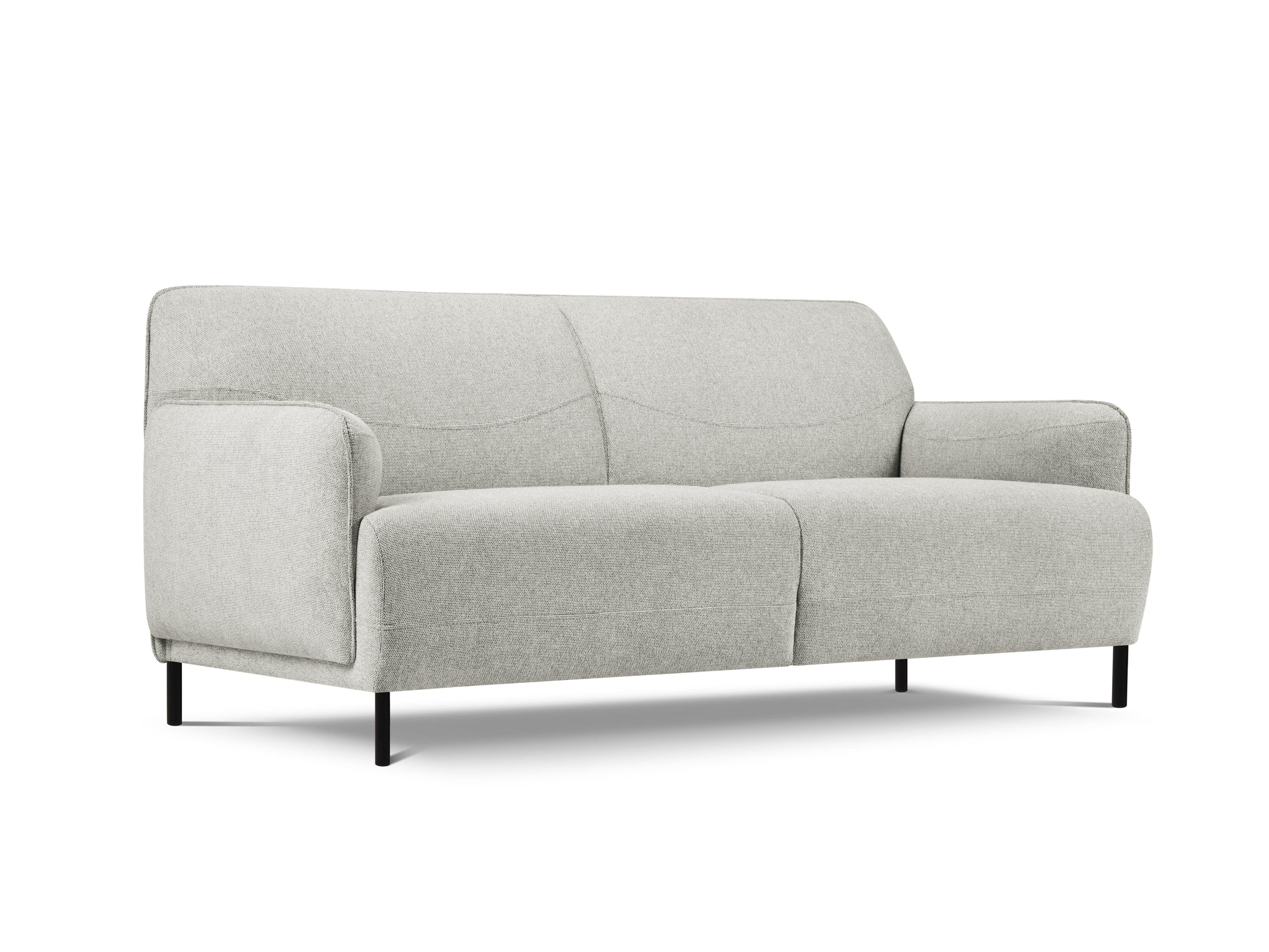 Sofa, "Neso", 2 Seats, 175x90x76
 ,Silver,Black Metal, Windsor & Co, Eye on Design