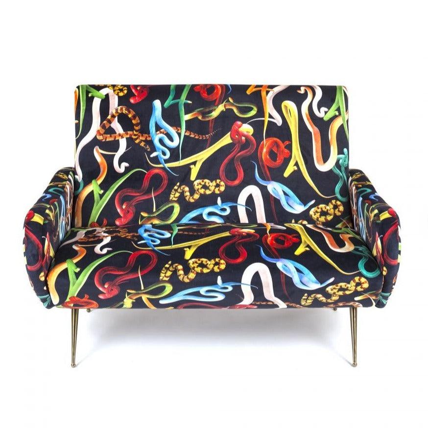 2-seater sofa SNAKES black - Eye on Design