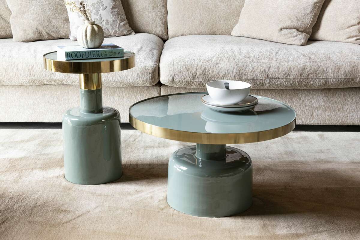 [brak] Stolik kawowy niski GLAM miętowy Zuiver    Eye on Design