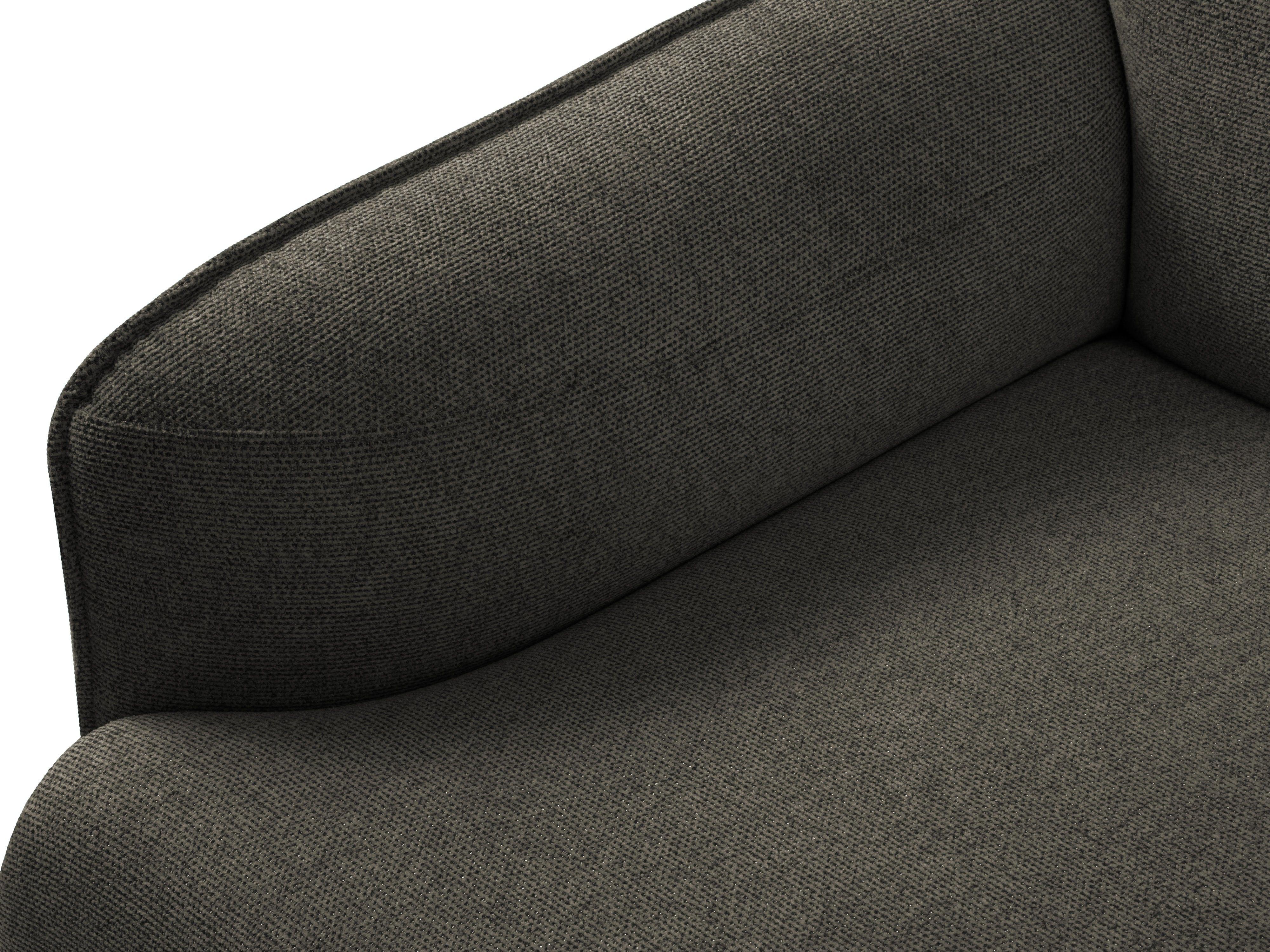 Sofa, "Neso", 3 Seats, 235x90x76
 ,Dark Grey,Black Metal, Windsor & Co, Eye on Design