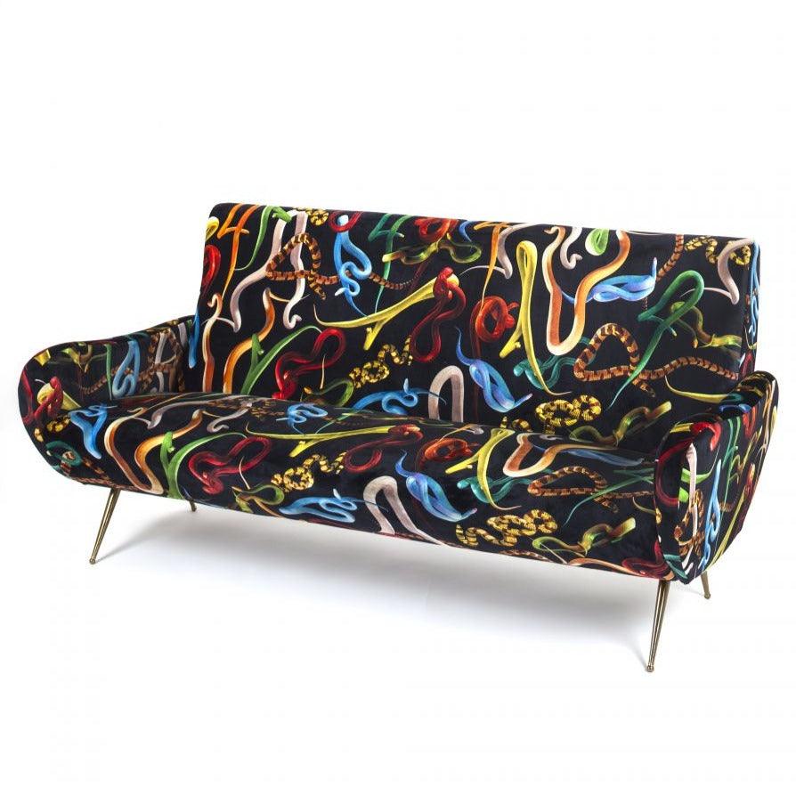 3-seater sofa SNAKES black - Eye on Design