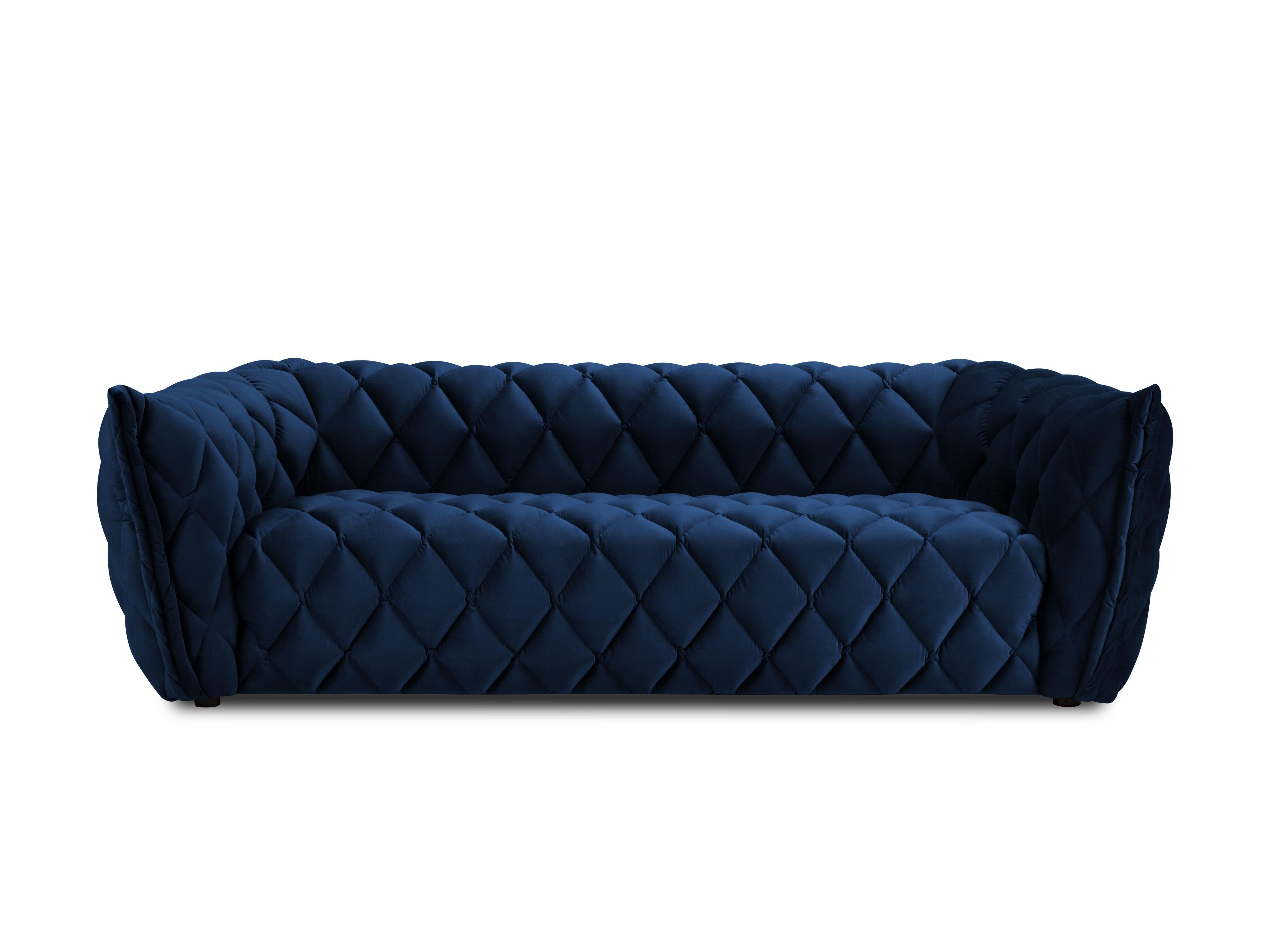 3-seater velvet sofa FLANDRIN royal blue - Eye on Design