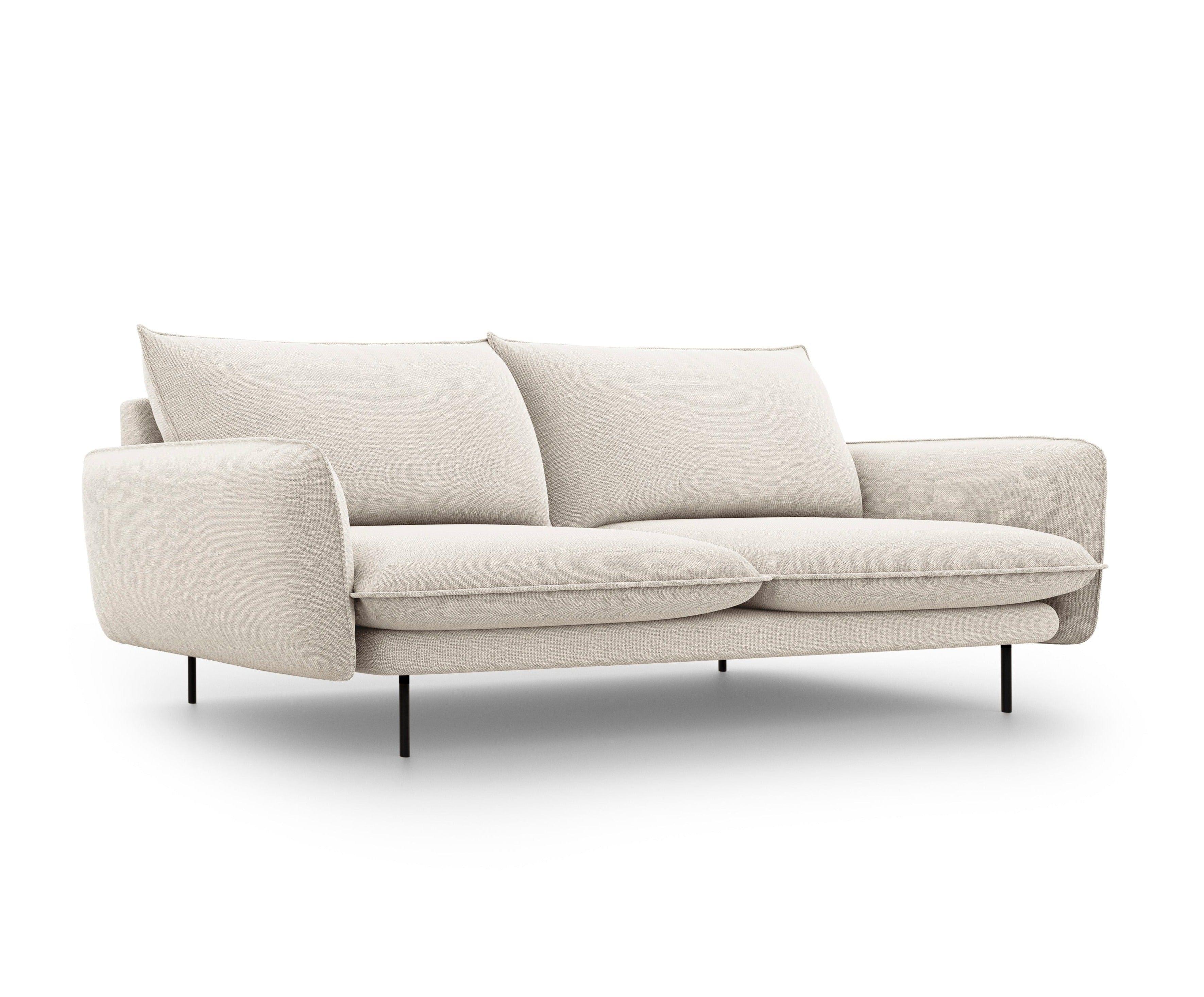 4-seater sofa VIENNA sand with black base - Eye on Design