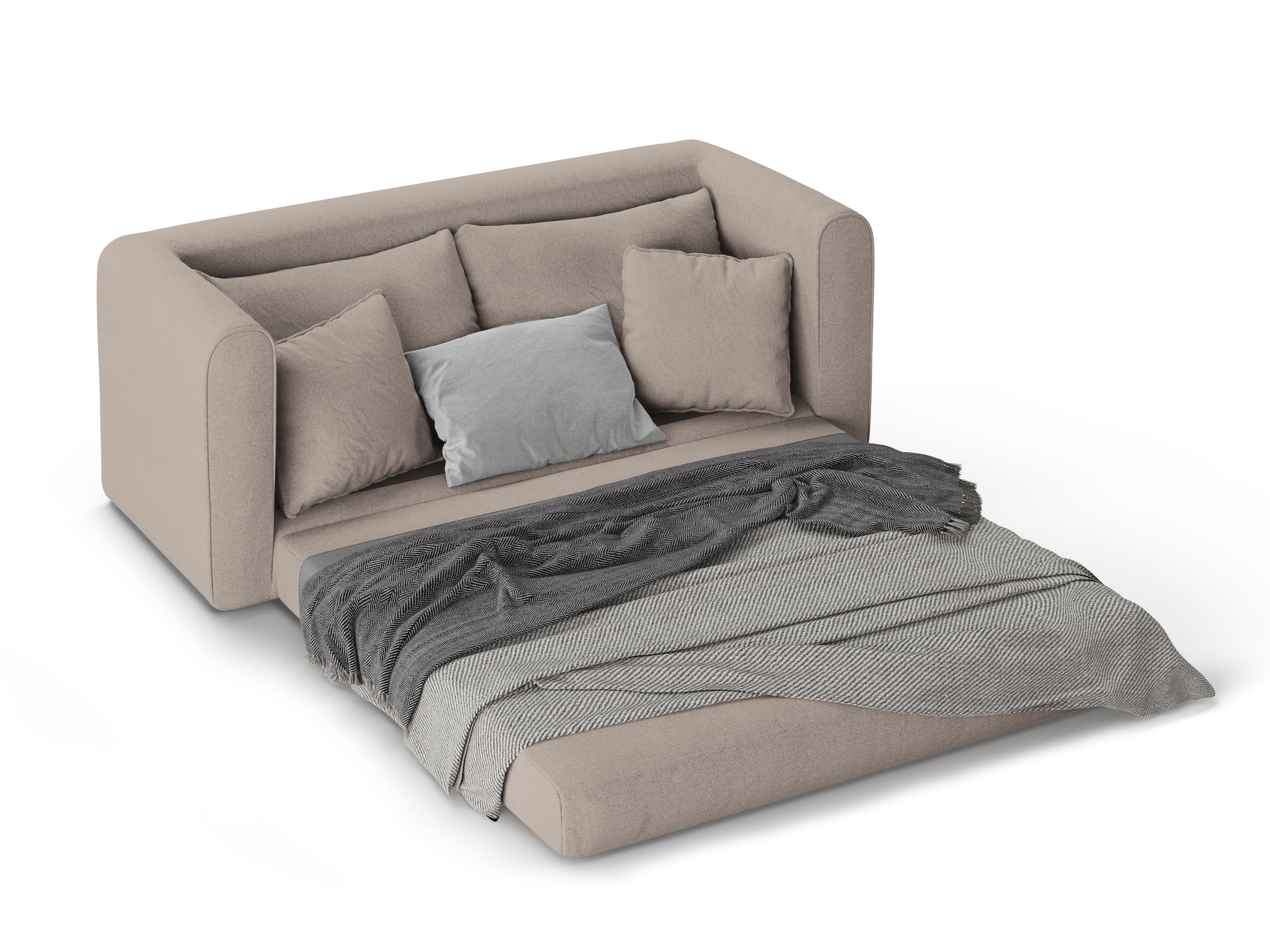 Sofa 2-osobowa z funkcją spania LIDO beżowy Micadoni    Eye on Design