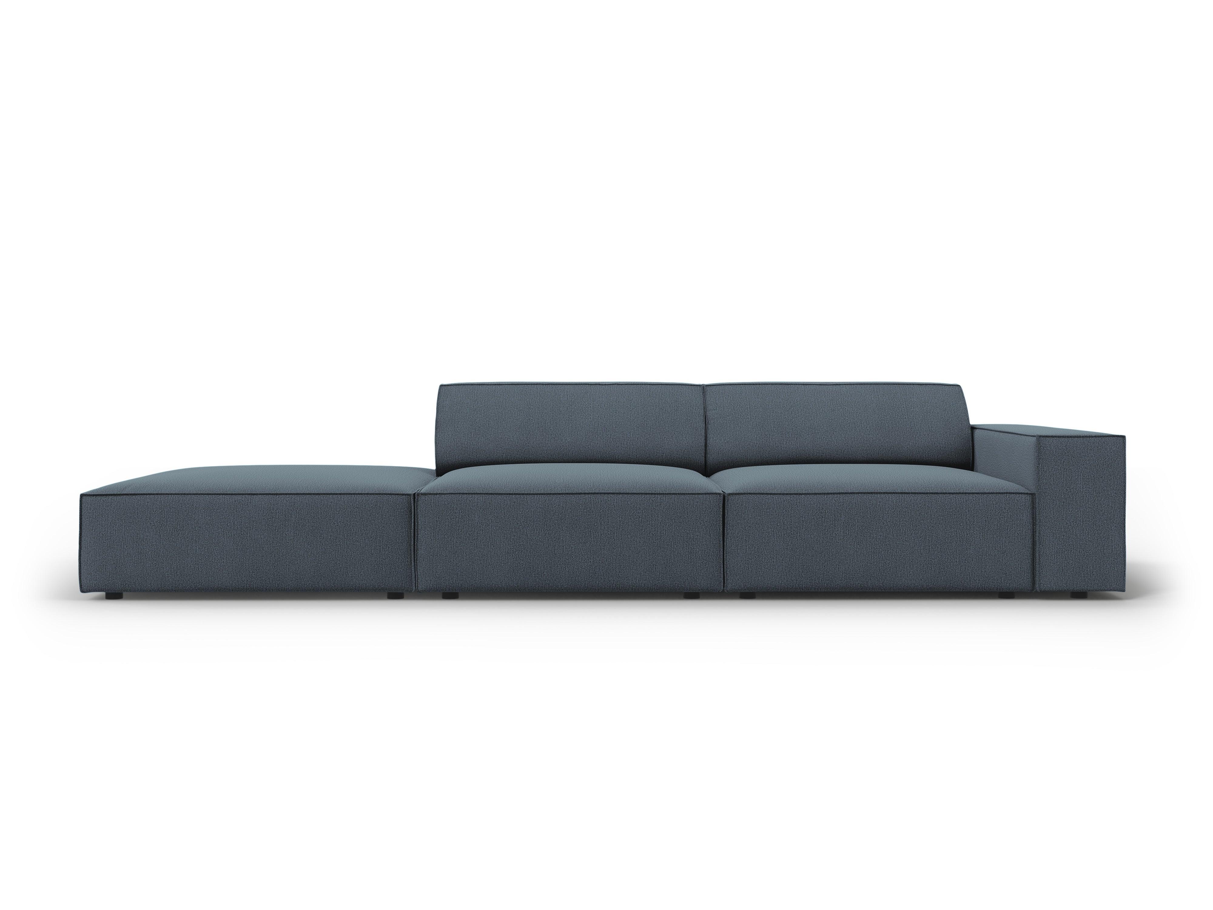 Sofa lewostronna 3-osobowa JODIE niebieski Micadoni    Eye on Design