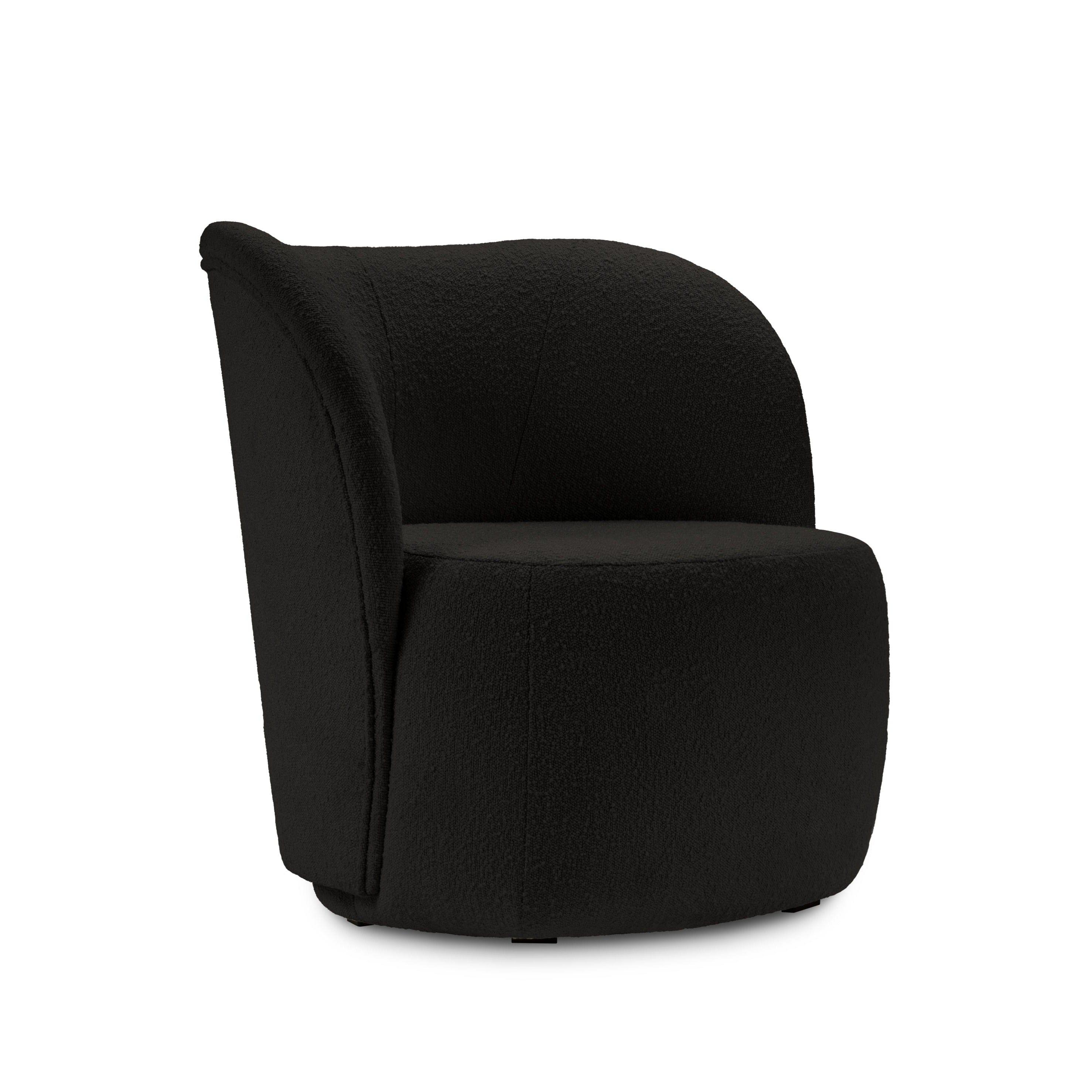 Fotel SAAMIT boucle czarny Micadoni    Eye on Design