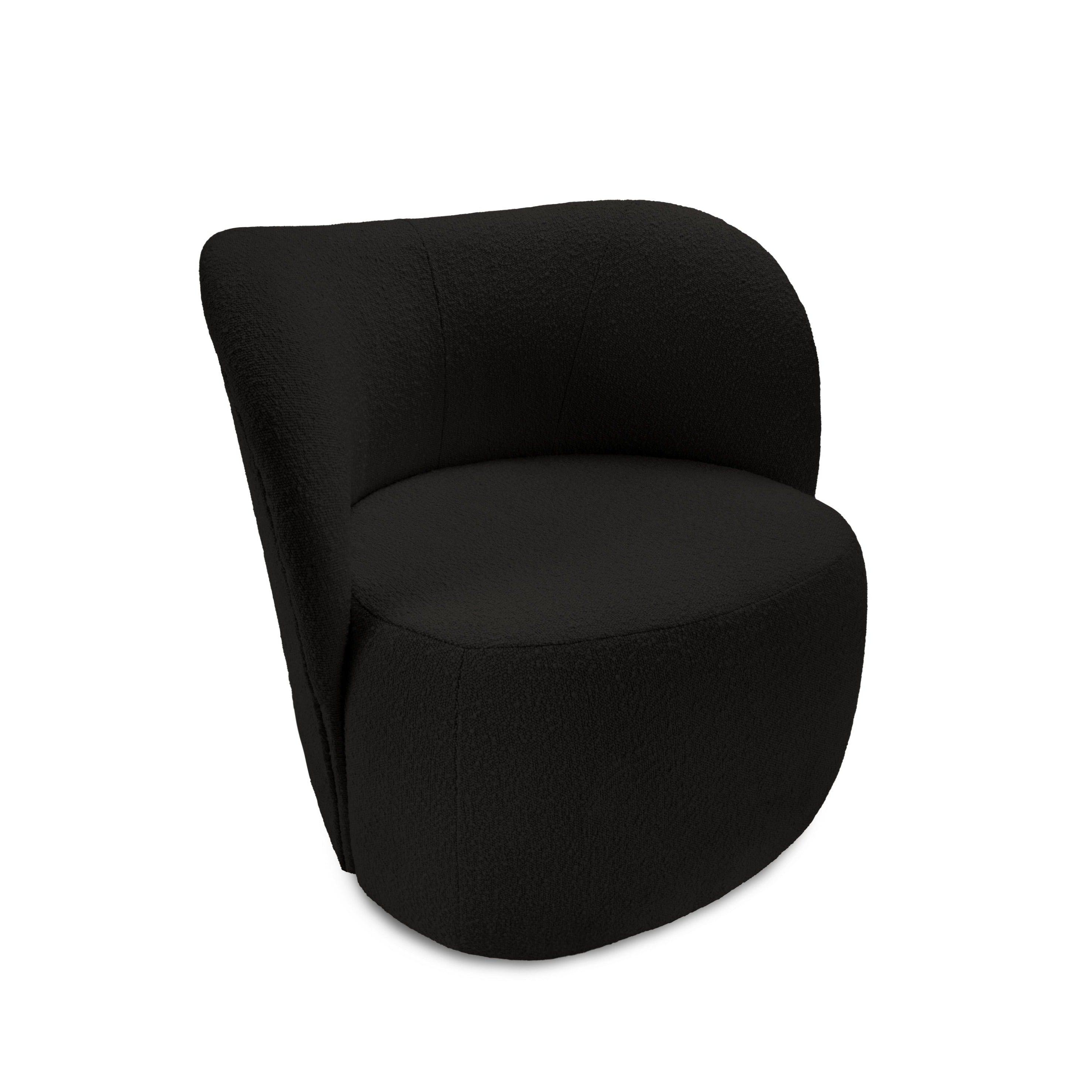 Fotel SAAMIT boucle czarny Micadoni    Eye on Design