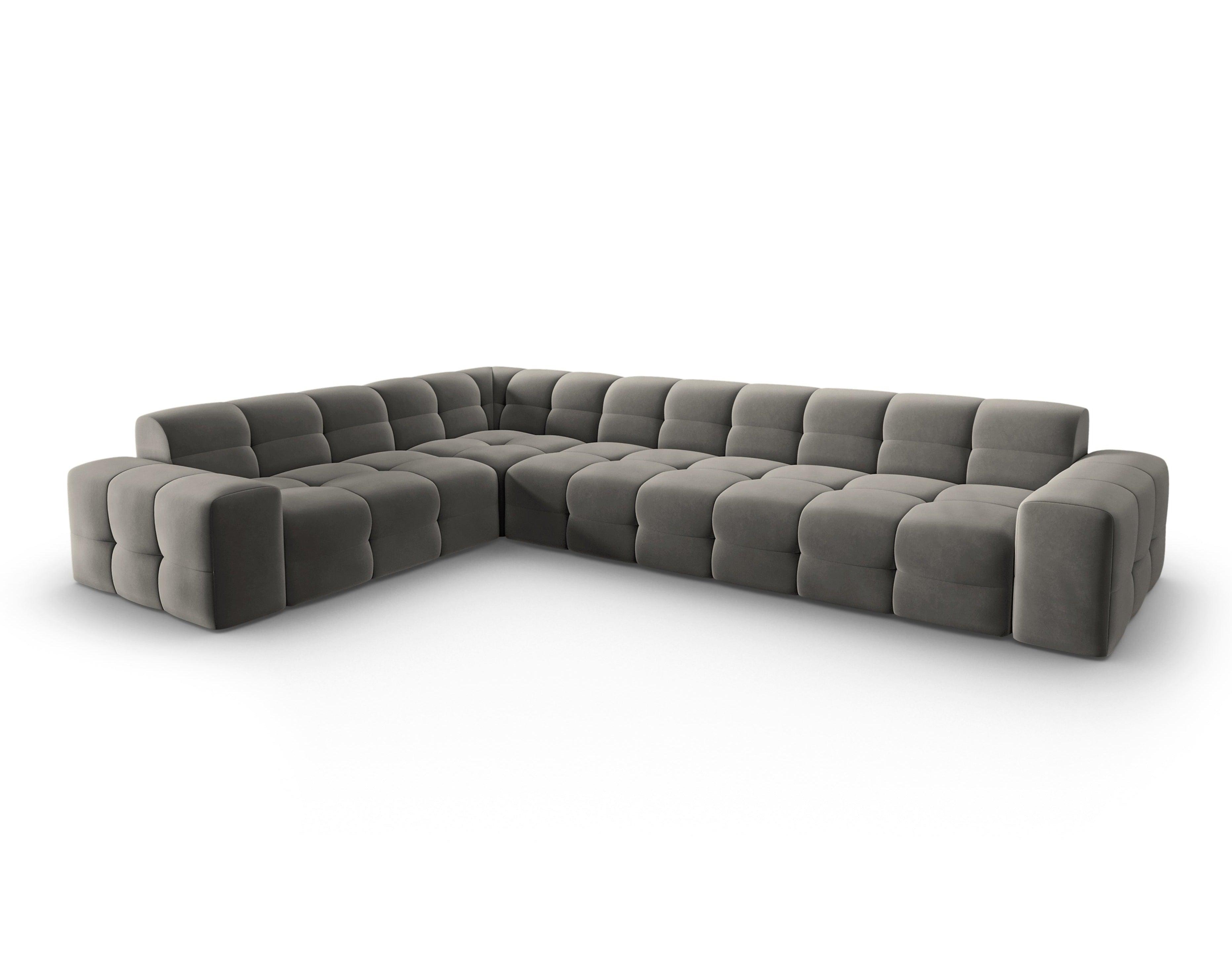 Narożnik lewostronny 6-osobowy KENDAL szary Micadoni    Eye on Design