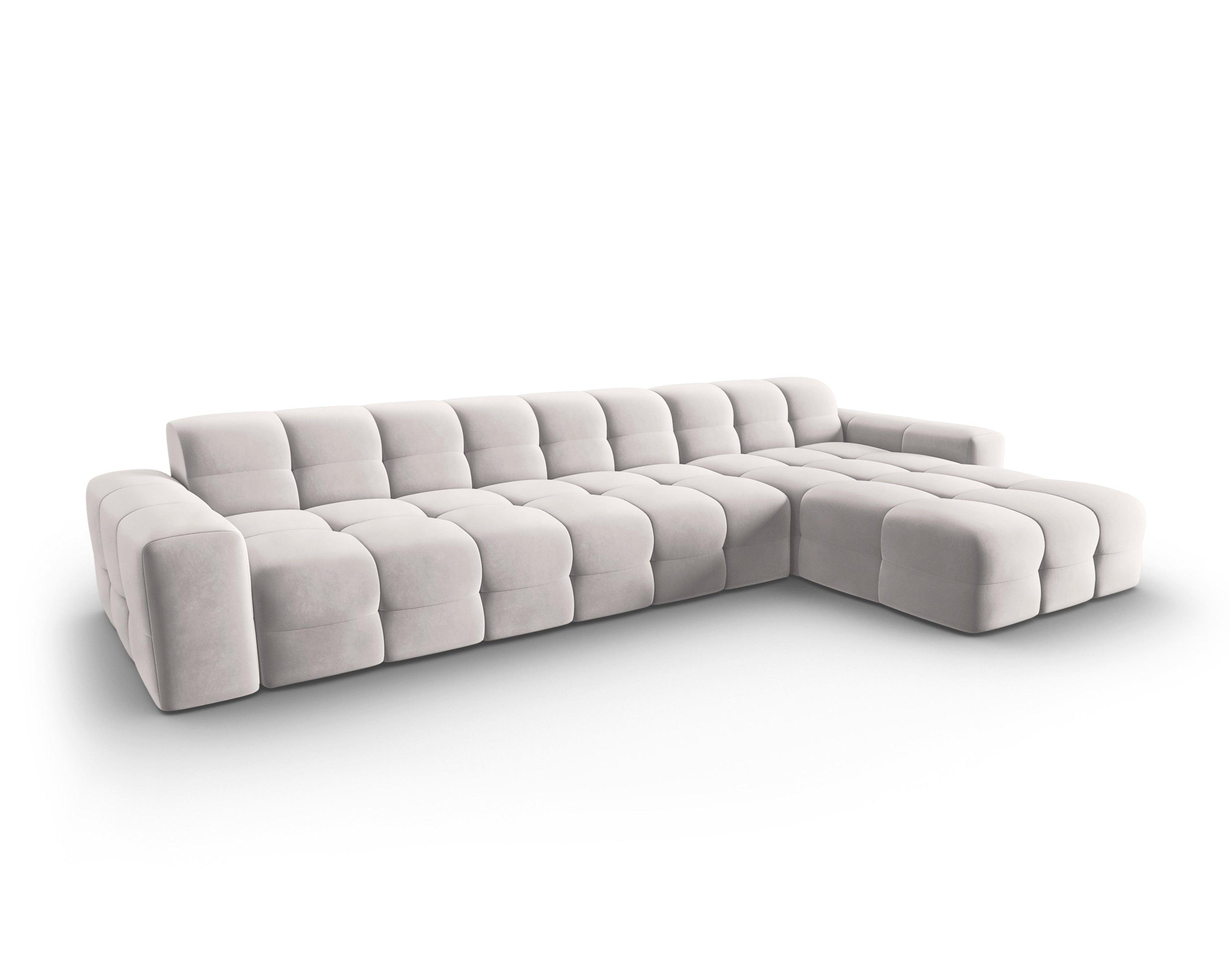 Narożnik prawostronny 5-osobowy KENDAL jasnoszary Micadoni    Eye on Design