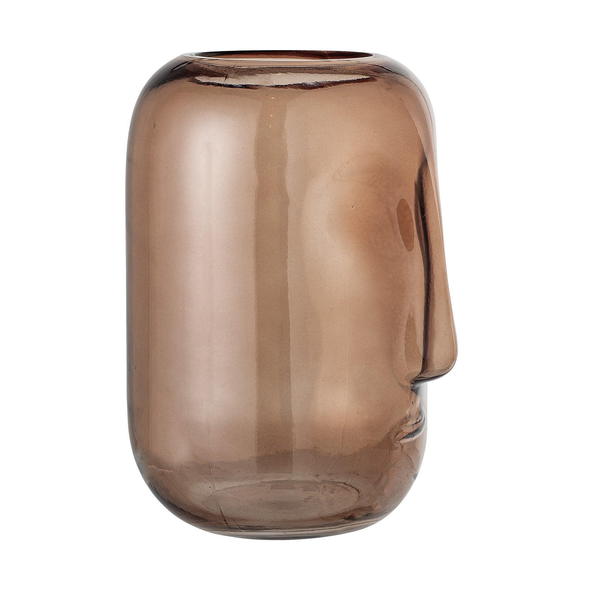 ANIDA vase brown glass - Eye on Design