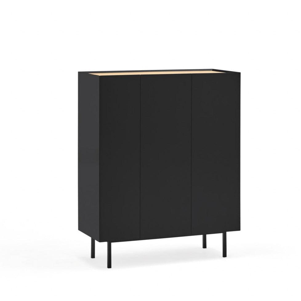 ARISTA high chest of drawers black - Eye on Design