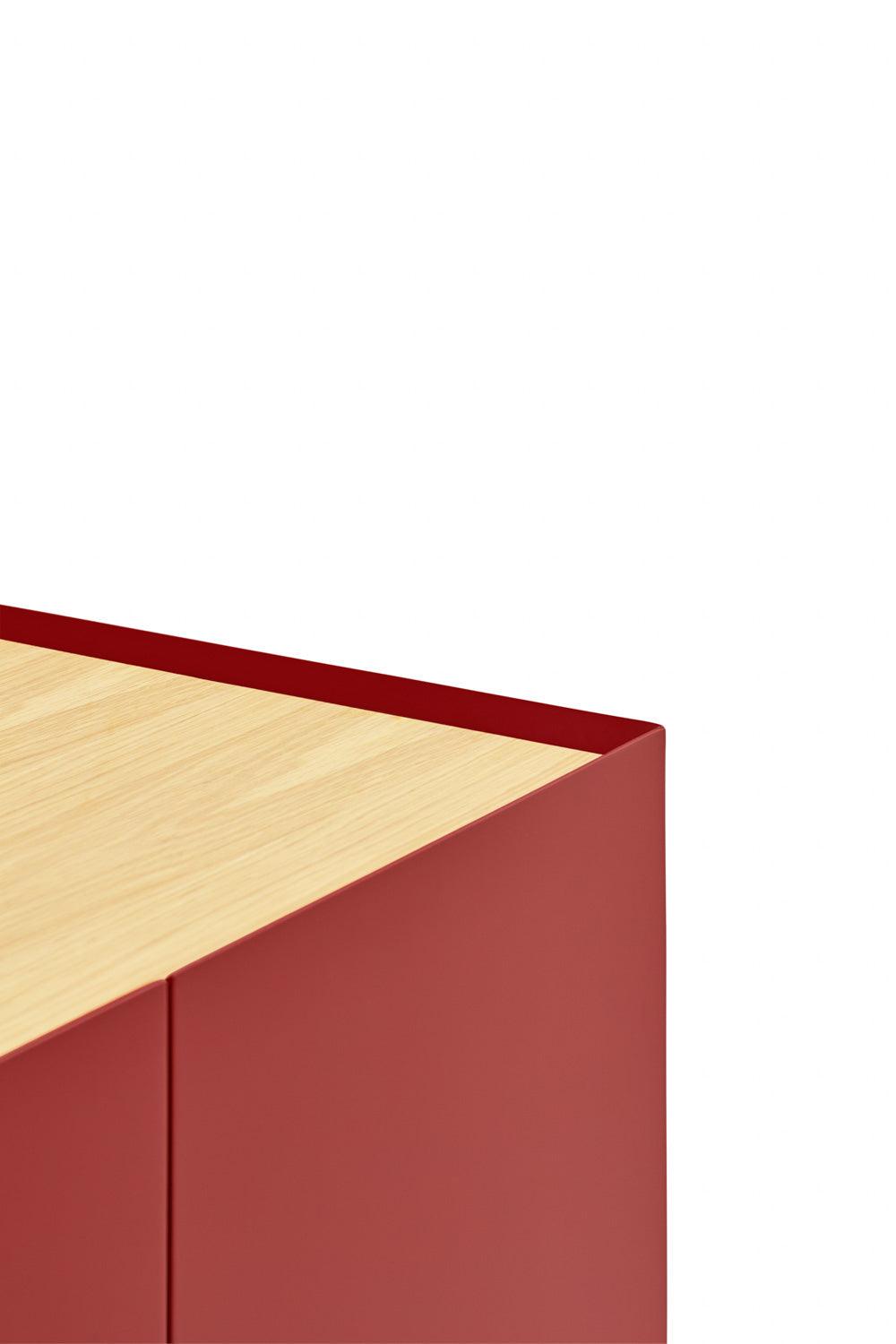 ARISTA high chest of drawers red - Eye on Design