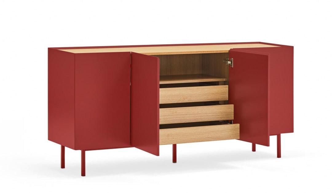 ARISTA red chest of drawers - Eye on Design