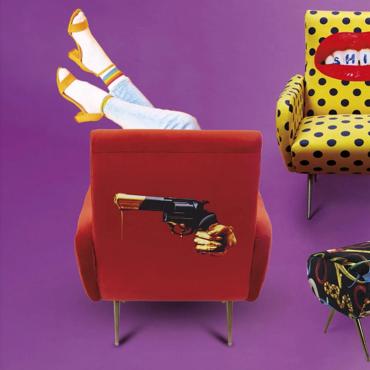 Armchair REVOLVER red - Eye on Design