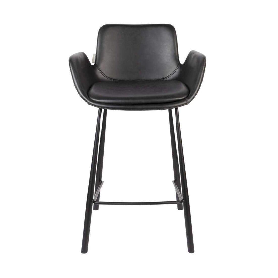 Bar chair BRIT eco leather black - Eye on Design