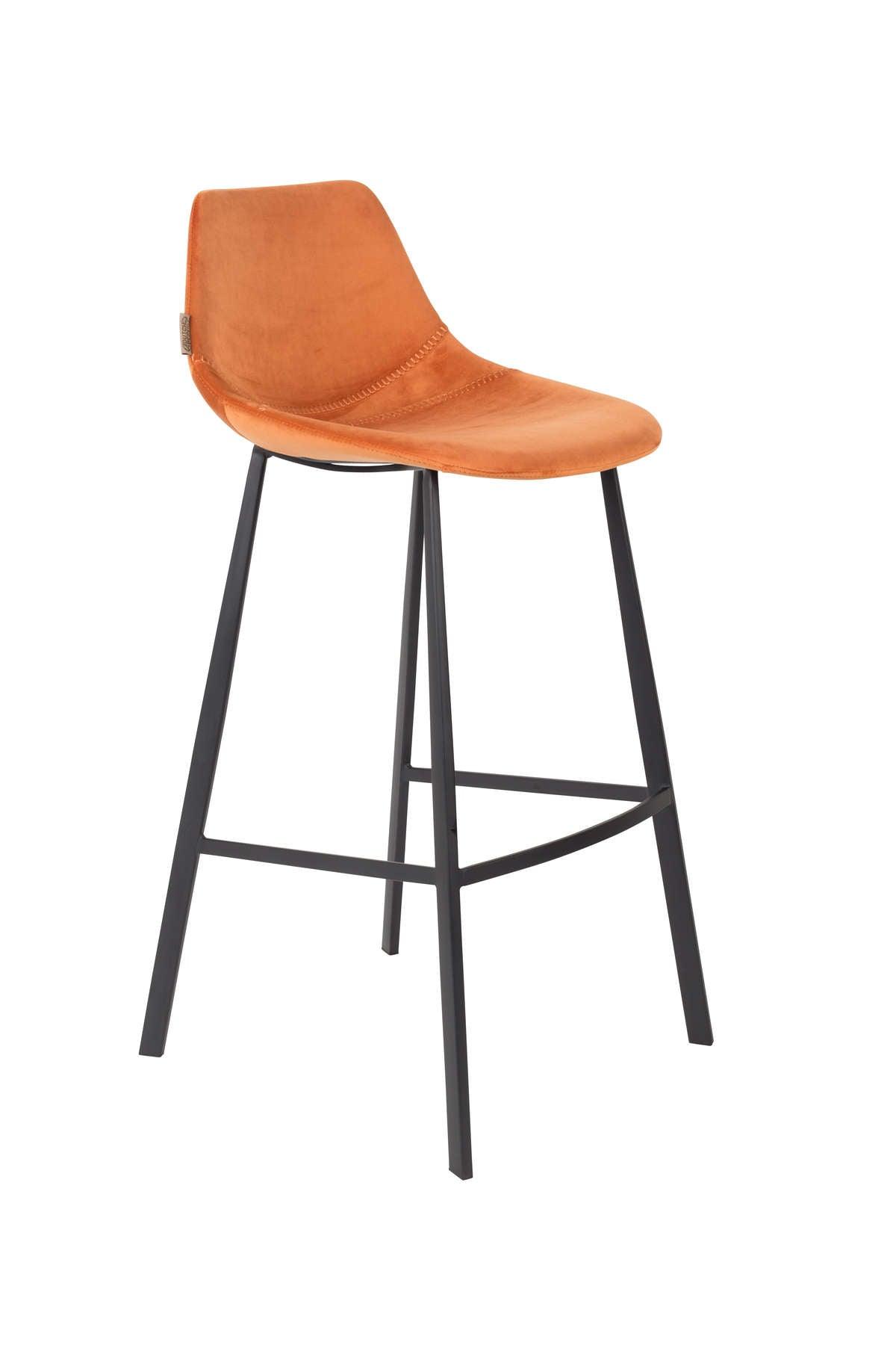 Bar stool FRANKY 80 orange, Dutchbone, Eye on Design