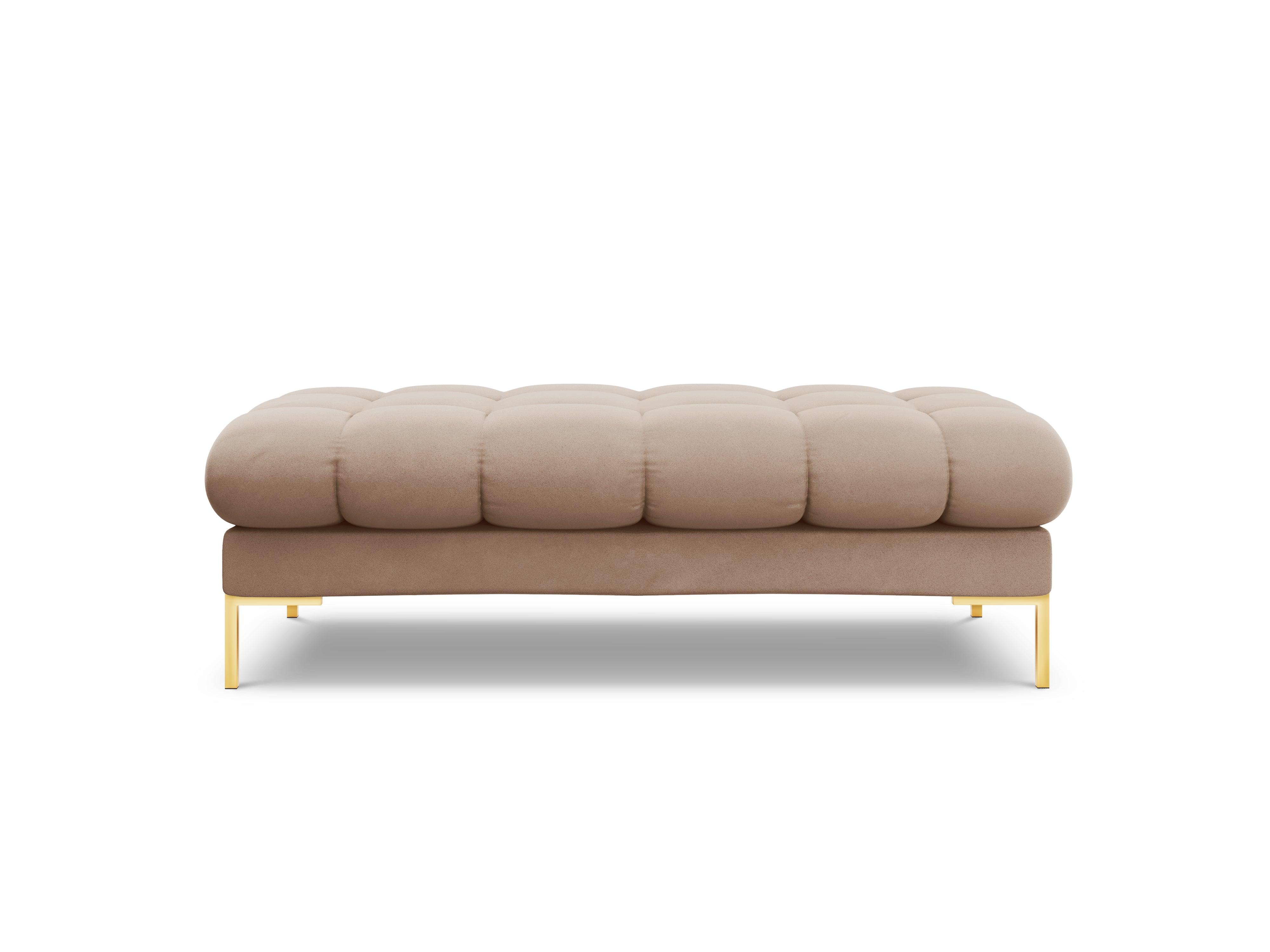 Bench velvet BALI beige with gold base - Eye on Design