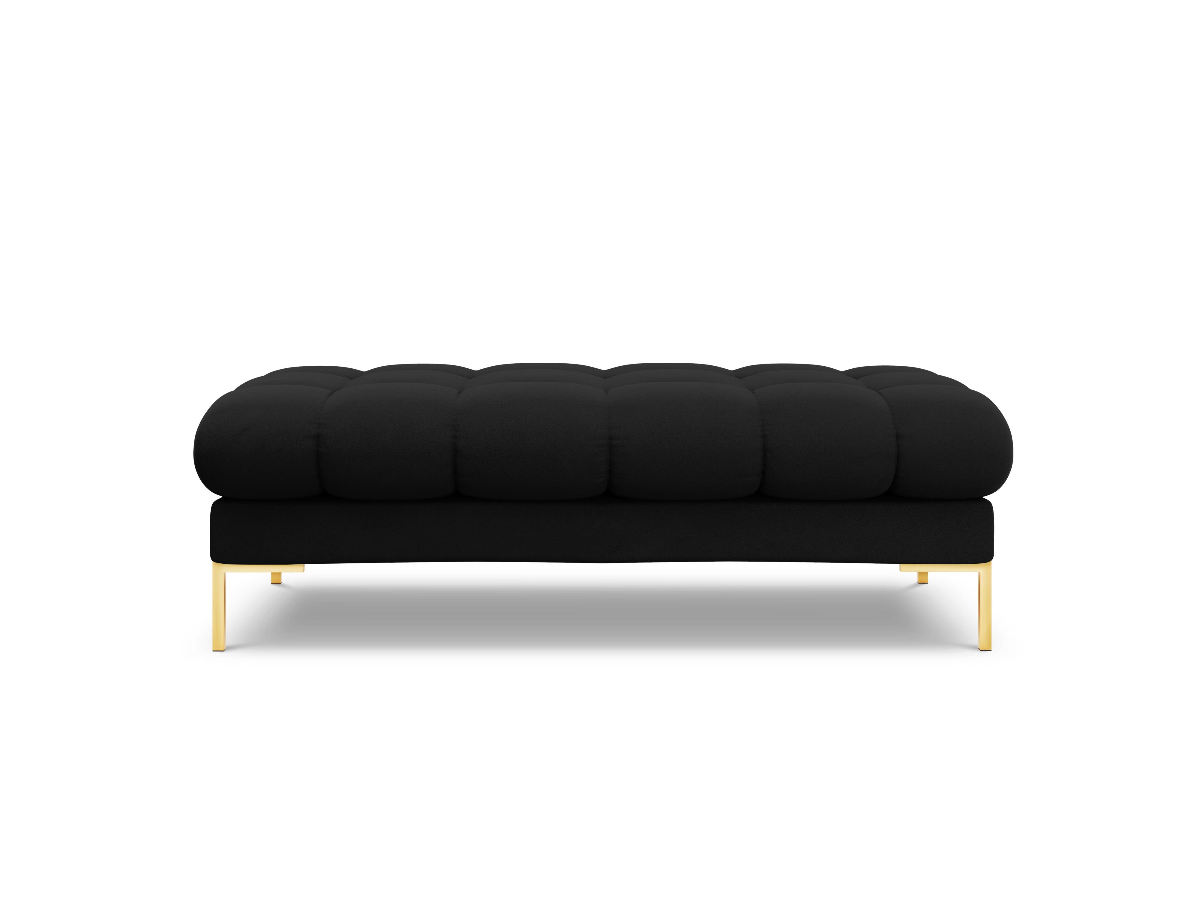 Bench velvet BALI black with gold base - Eye on Design