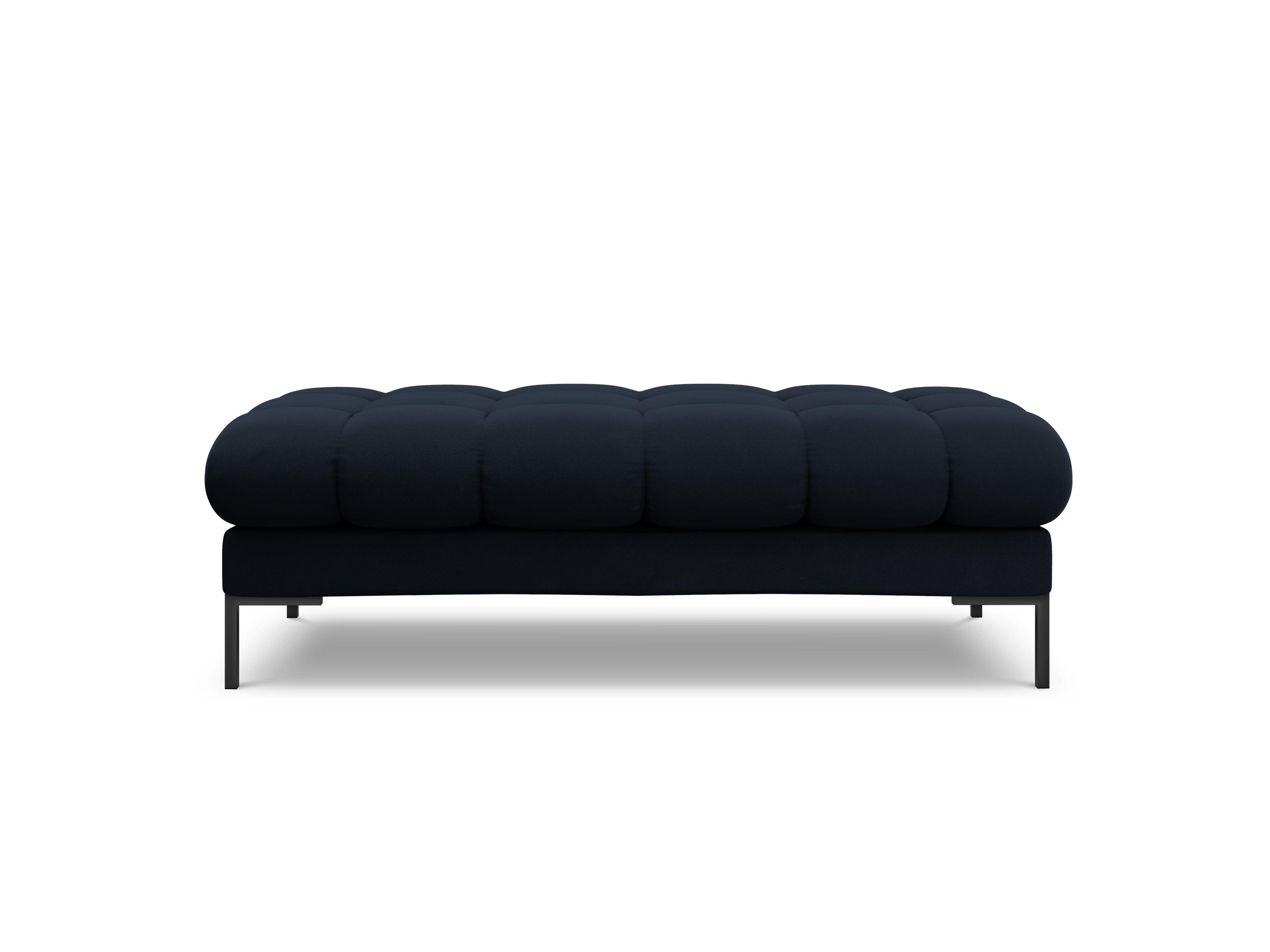 Bench velvet BALI dark blue with black base - Eye on Design