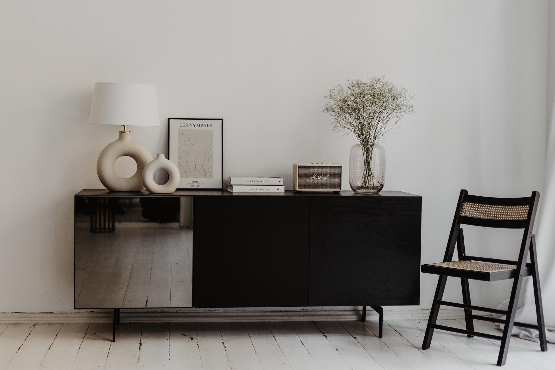 BERGEN chest of drawers black oak - Eye on Design