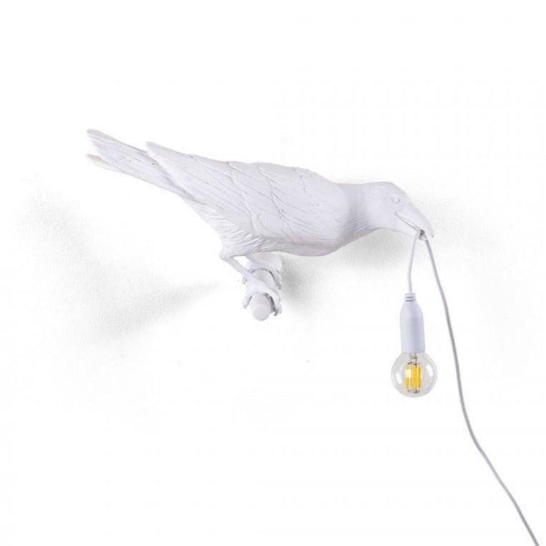 BIRD LOOKING RIGHT outdoor lamp white - Eye on Design