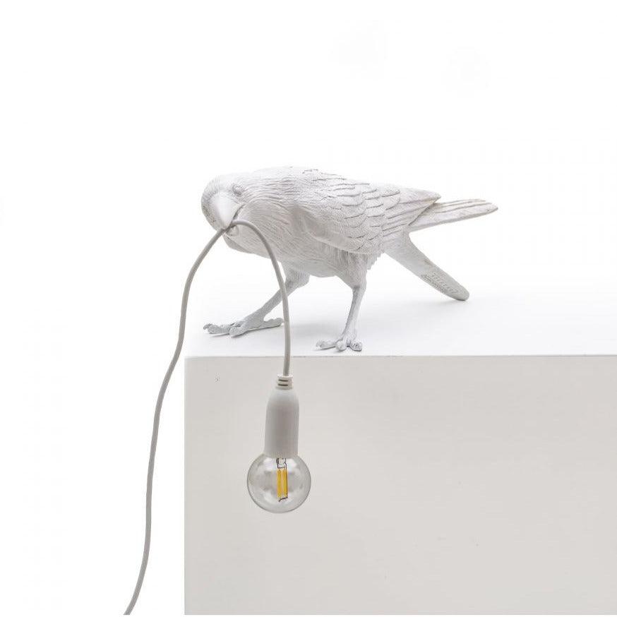 BIRD PLAYING outdoor lamp white - Eye on Design