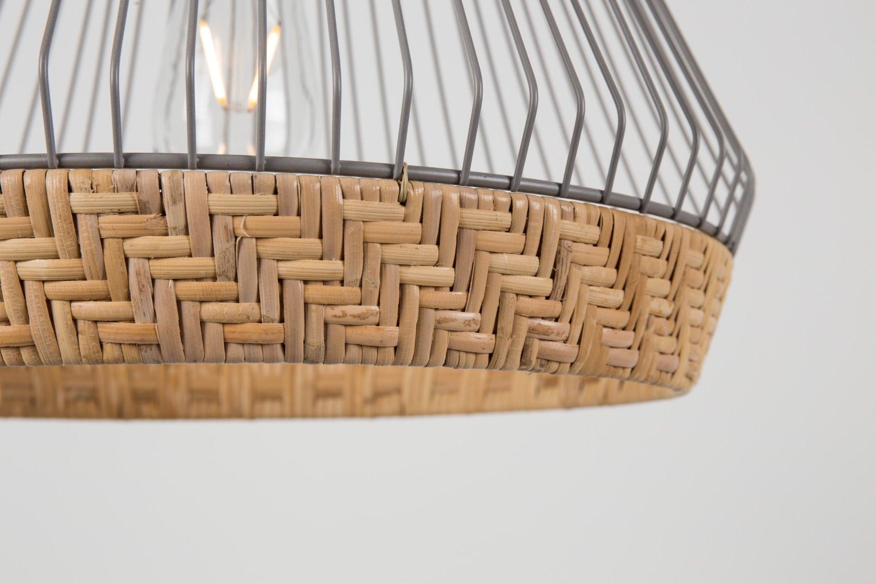 BIRDY WIDE rattan pendant lamp - Eye on Design