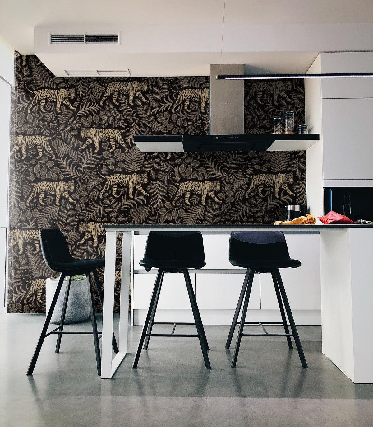 CAMOUFLAGED TIGER wallpaper - Eye on Design