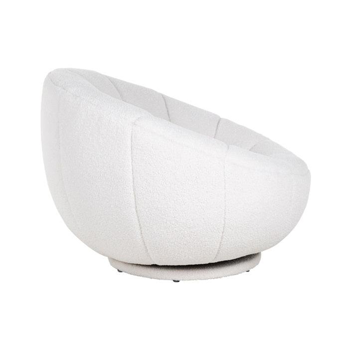 CATANIA swivel armchair white - Eye on Design