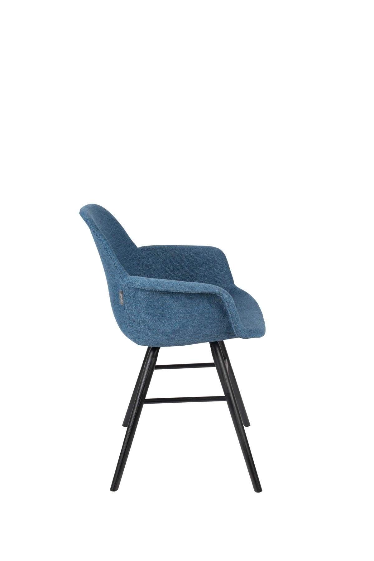 Chair with armrests ALBERT KUIP blue, Zuiver, Eye on Design