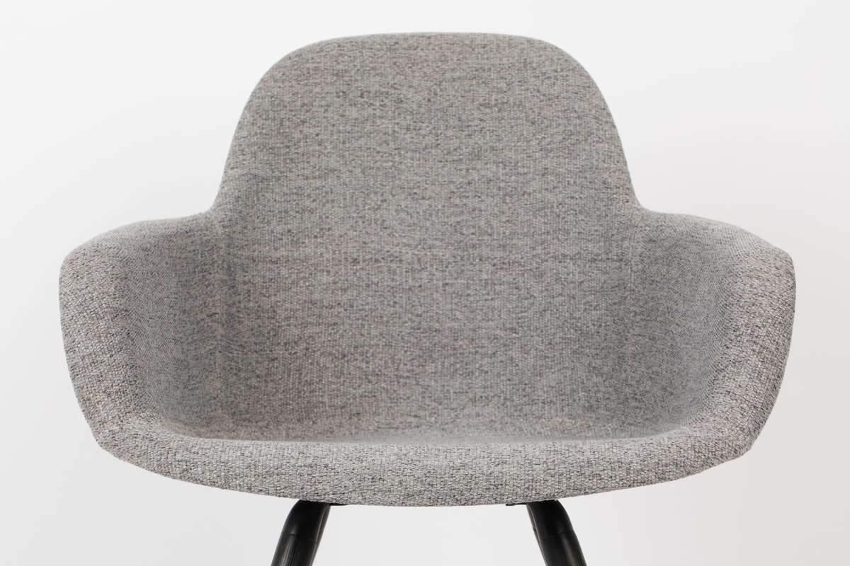 Chair with armrests ALBERT KUIP SOFT grey, Zuiver, Eye on Design