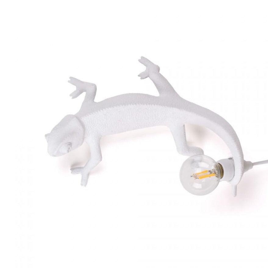 CHAMELEON GOING UP lamp white - Eye on Design