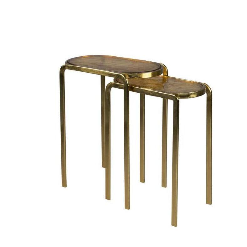 Coffee table BANDHU (2 pcs.) brass - Eye on Design