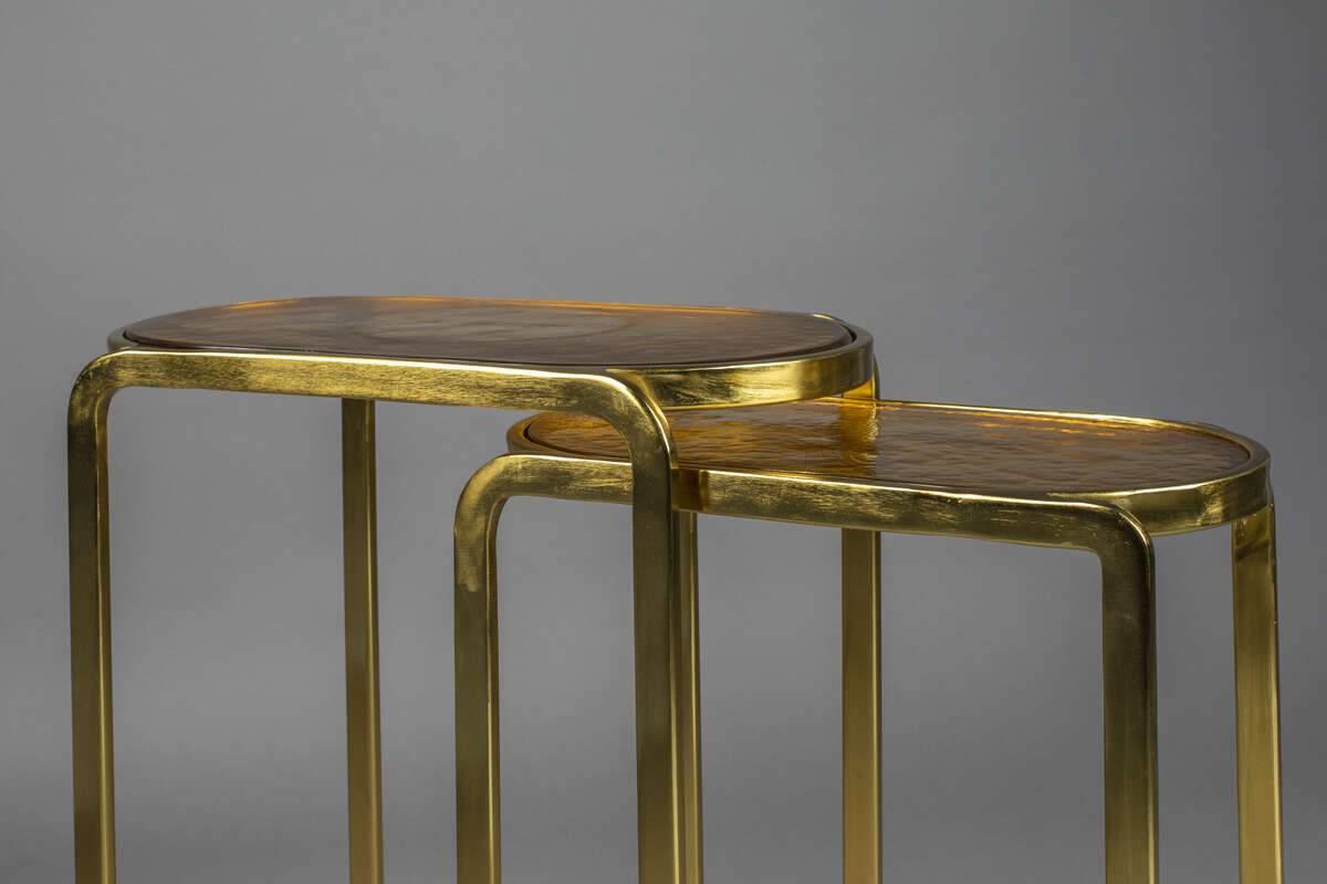 Coffee table BANDHU (2 pcs.) brass - Eye on Design